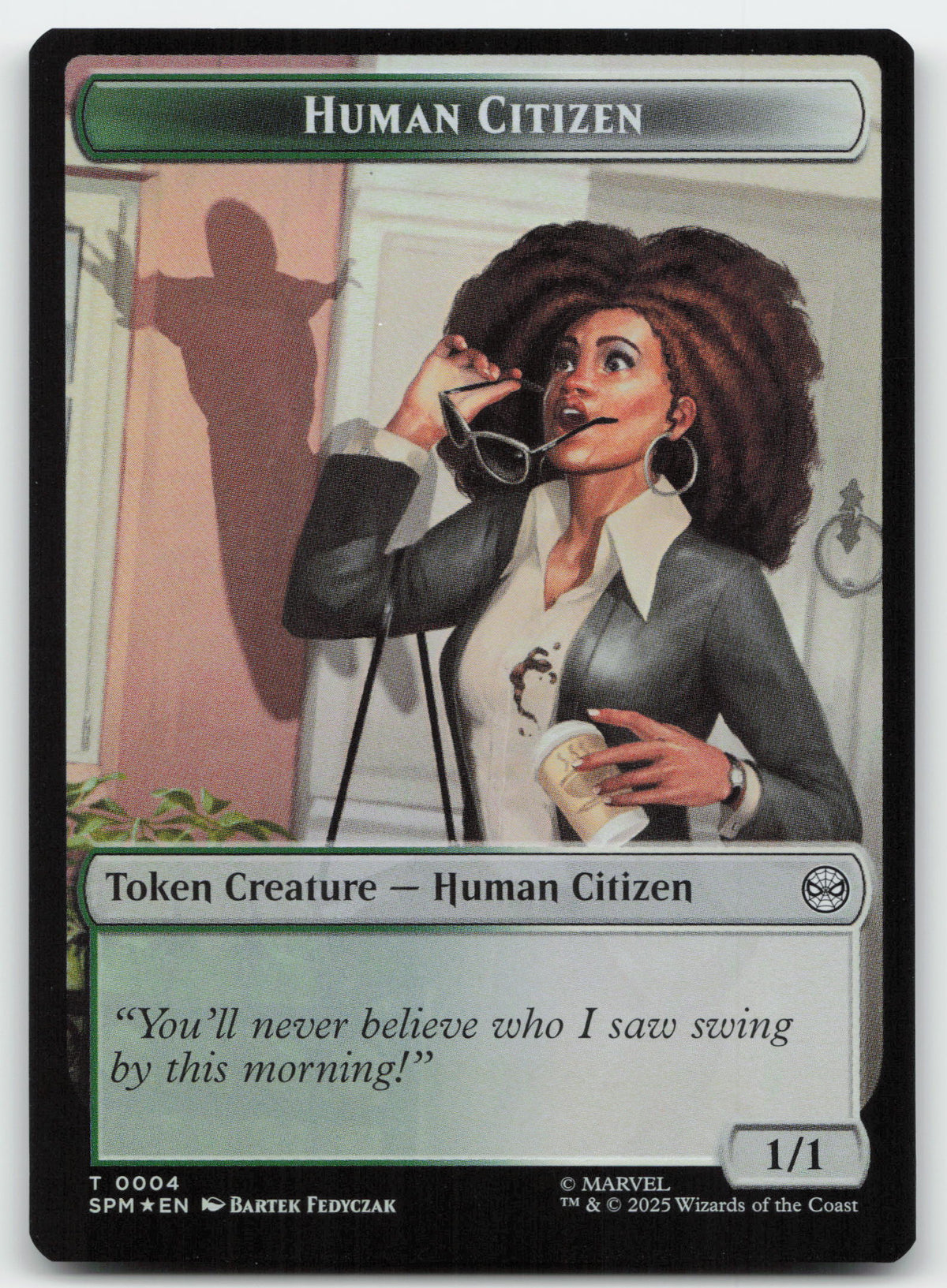 Human Citizen // Treasure Double-Sided Token (Back)
