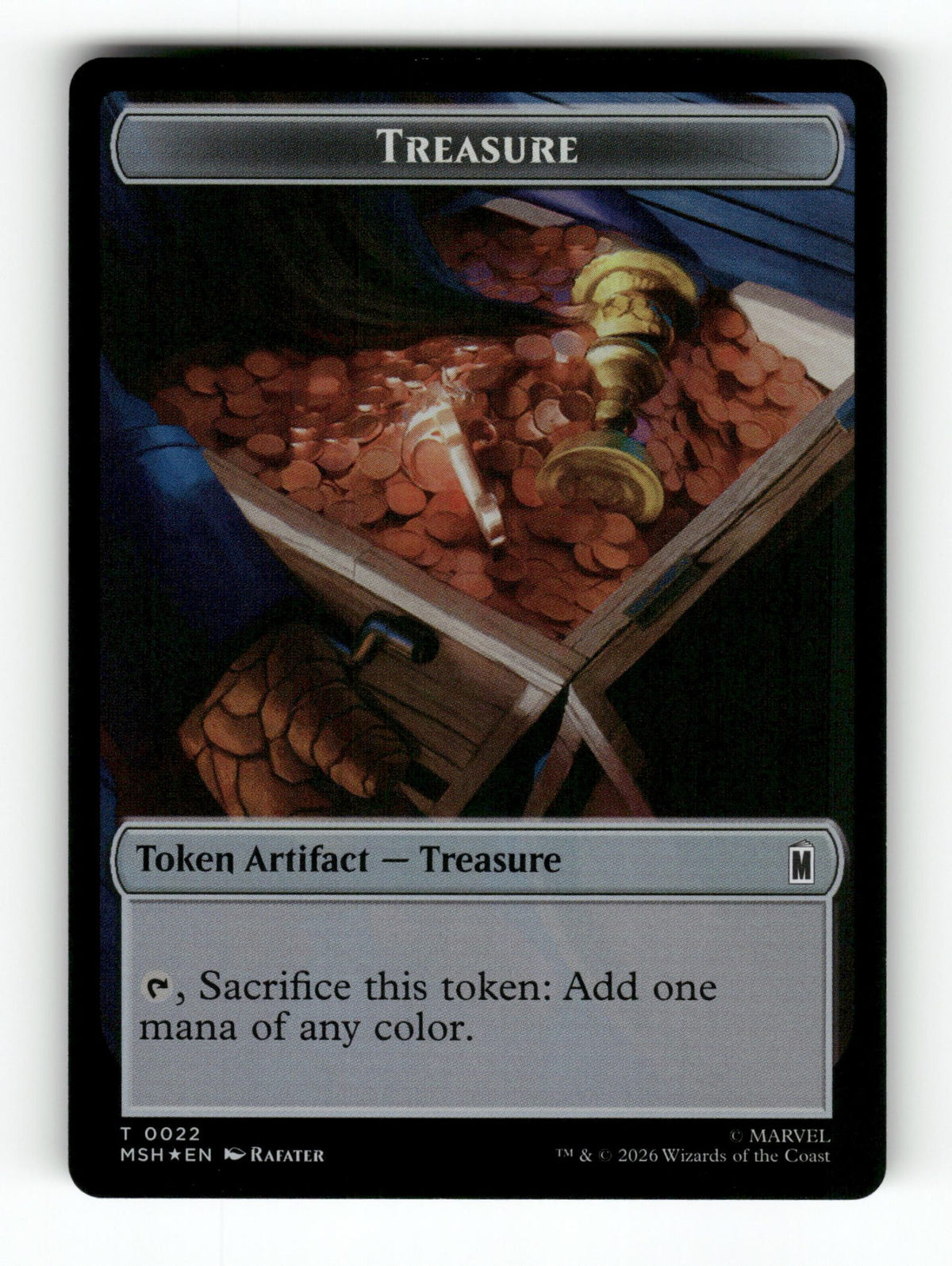 Villain // Treasure Double-Sided Token (Back)