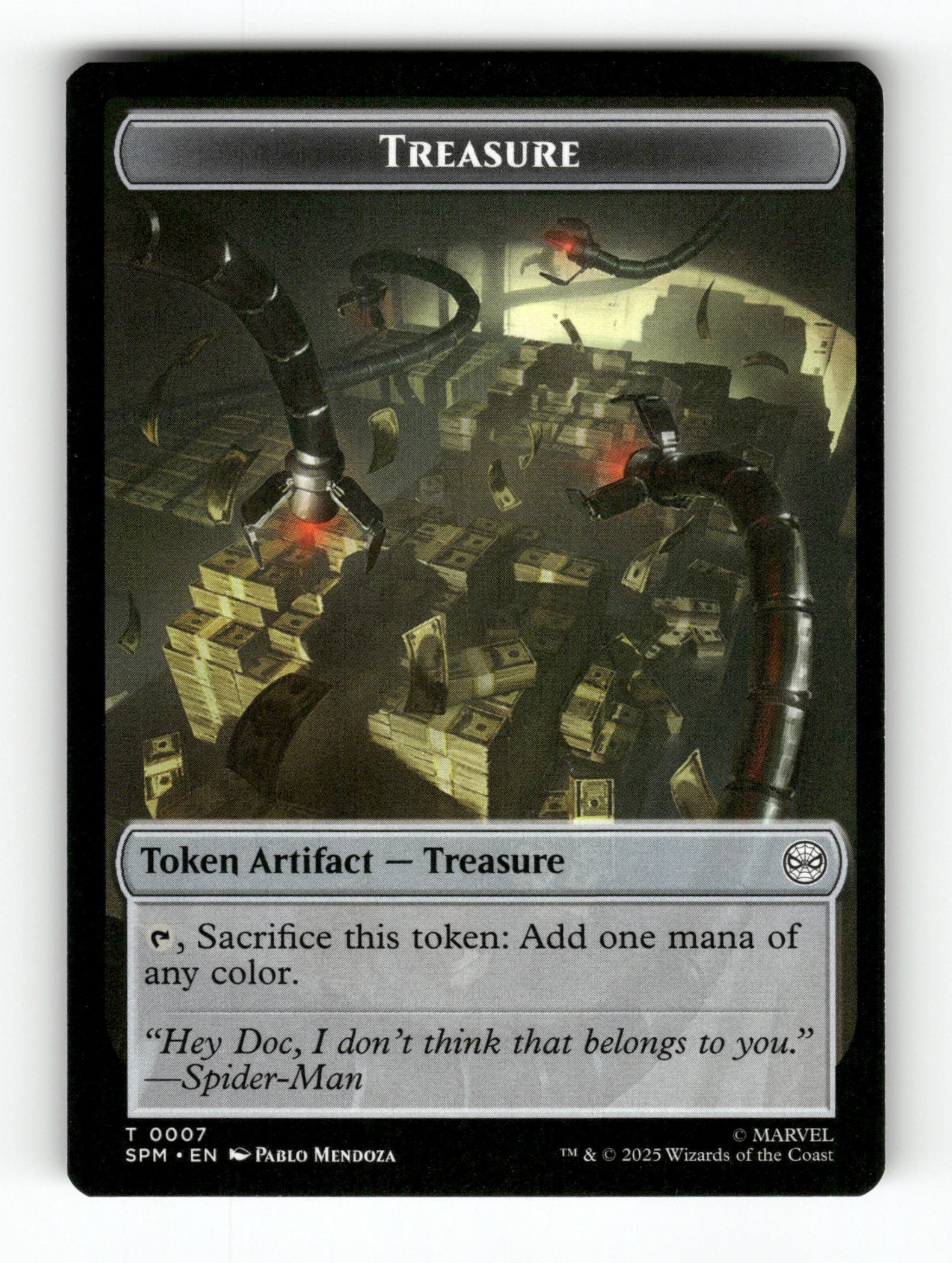 Spider // Treasure Double-Sided Token (Back)
