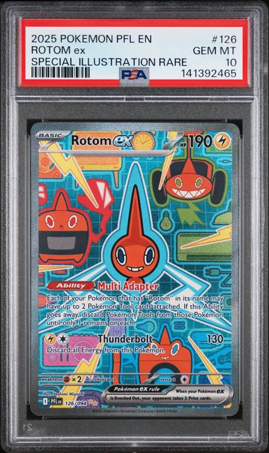 2025 POKEMON PFL EN-PHANTASMAL FLAMES #126 ROTOM ex SPECIAL ILLUSTRATION RARE