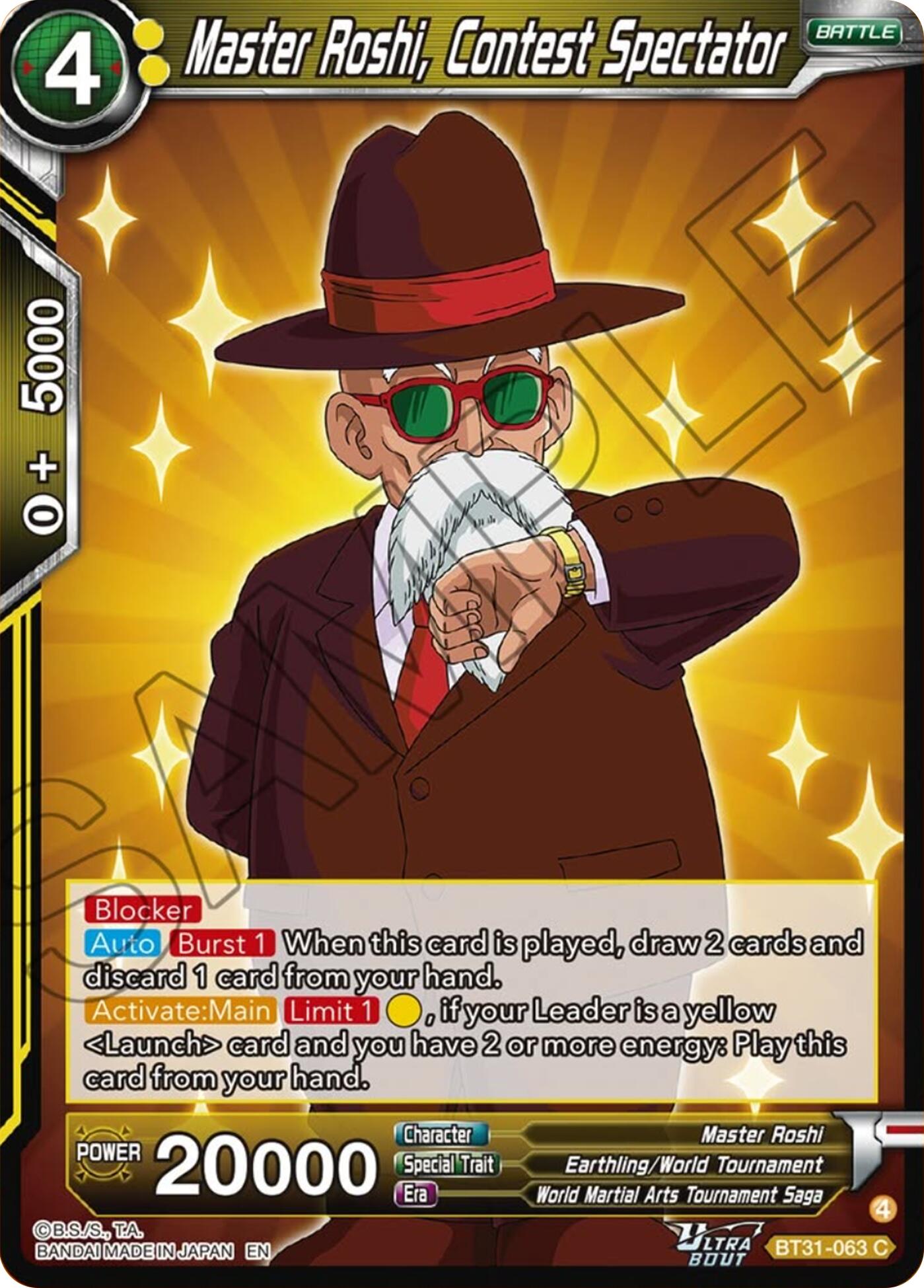 Master Roshi, Contest Spectator