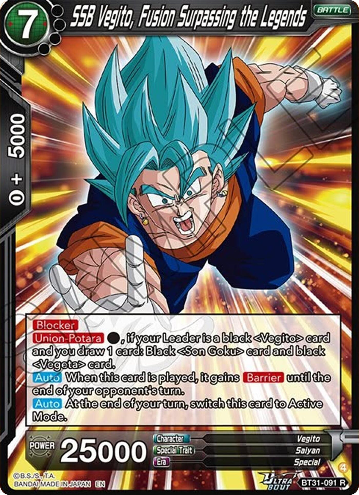 SSB Vegito, Fusion Surpassing the Legends