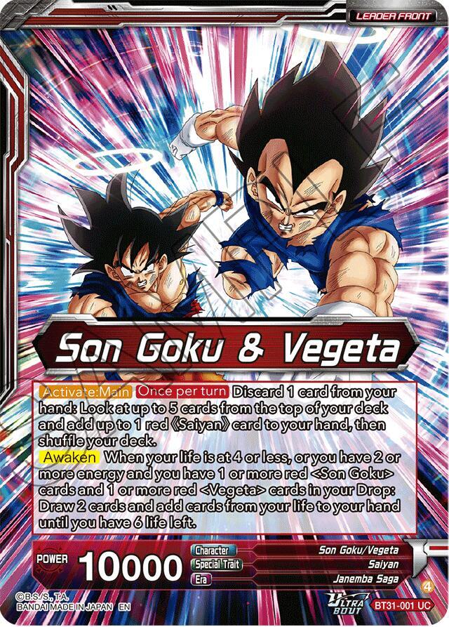 Son Goku & Vegeta // SS Gogeta, Situation Reversal Fusion (Back)