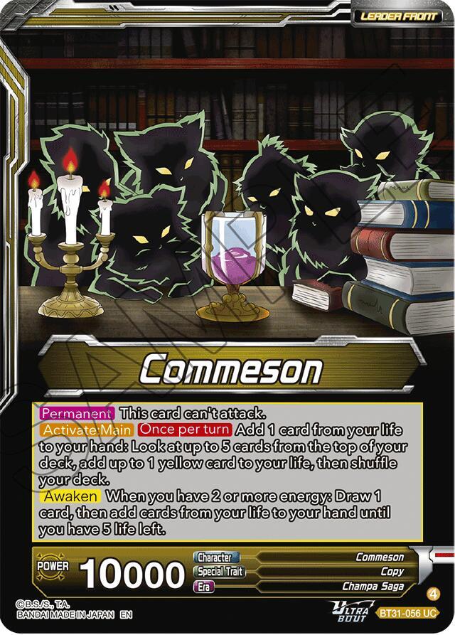 Commeson // (Duplicate) Vegeta, Weapon Tainted by Evil (Back)