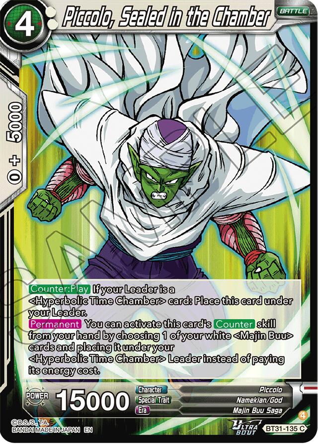 Piccolo, Sealed in the Chamber
