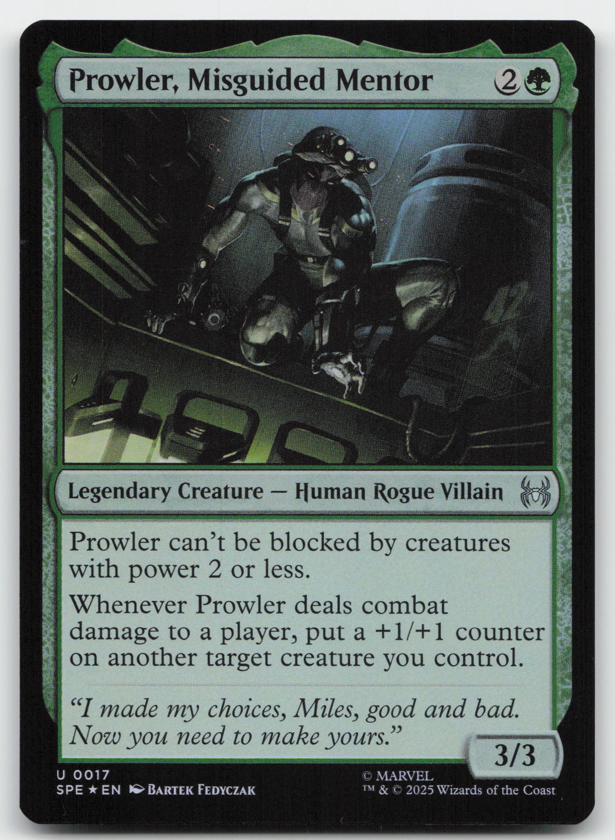 Prowler, Misguided Mentor