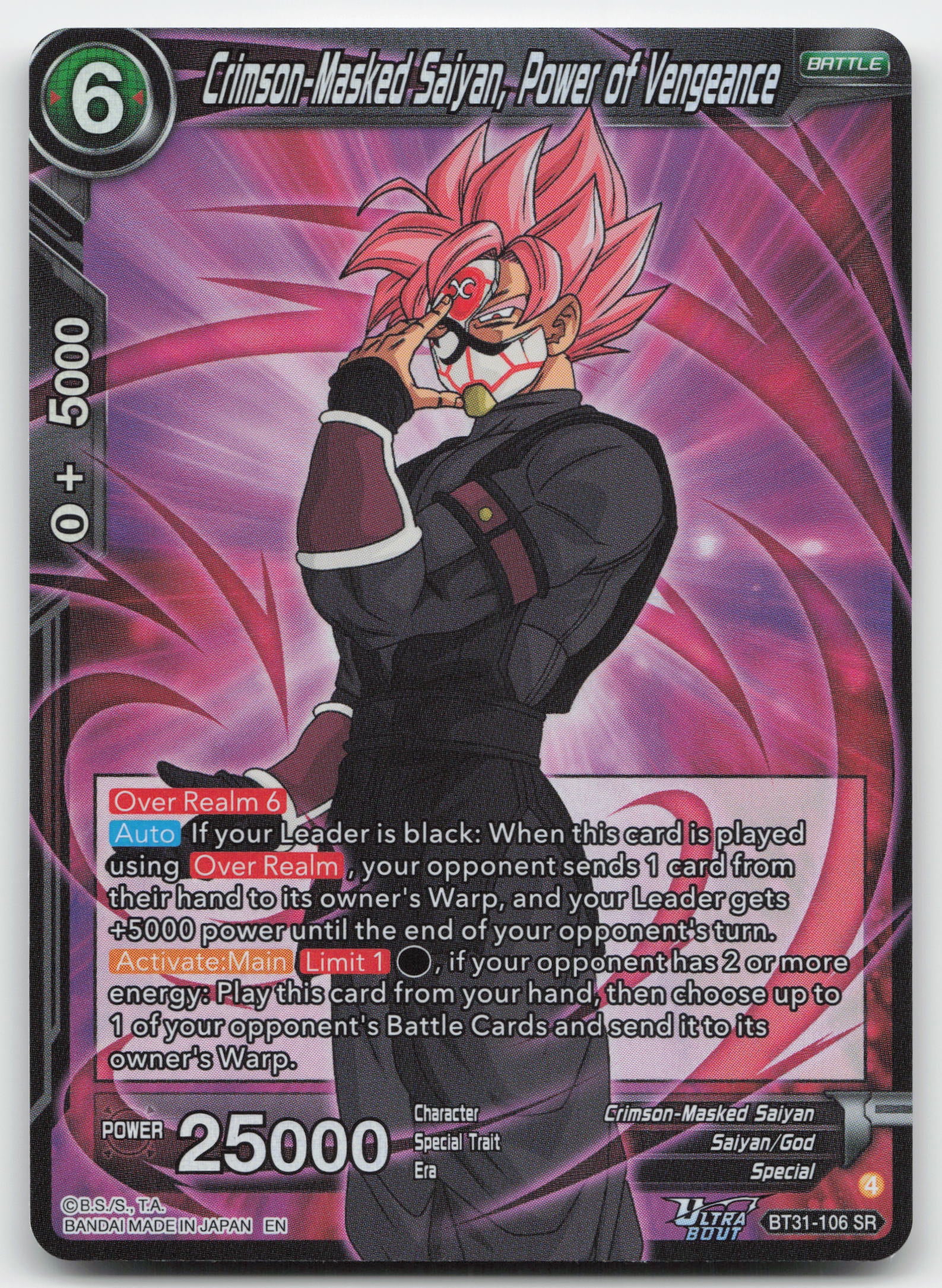Crimson-Masked Saiyan, Power of Vengeance