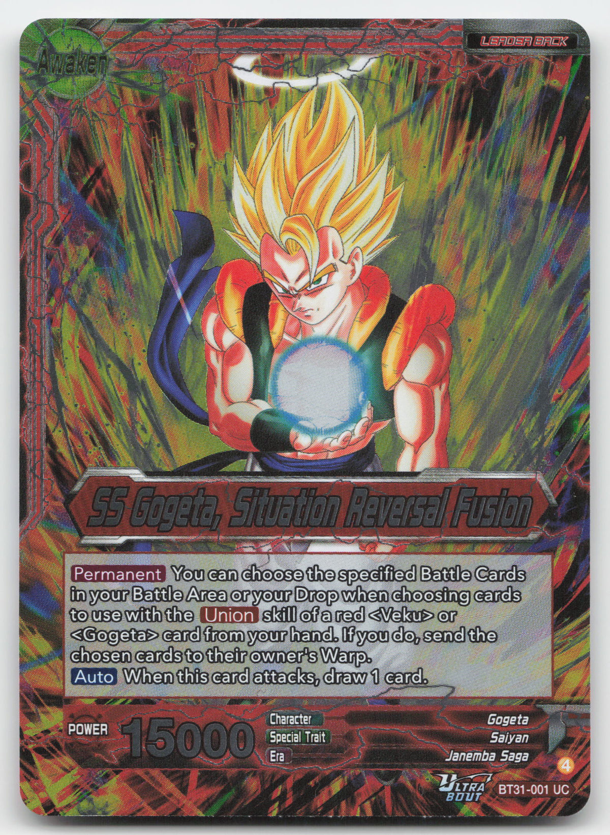 Son Goku & Vegeta // SS Gogeta, Situation Reversal Fusion