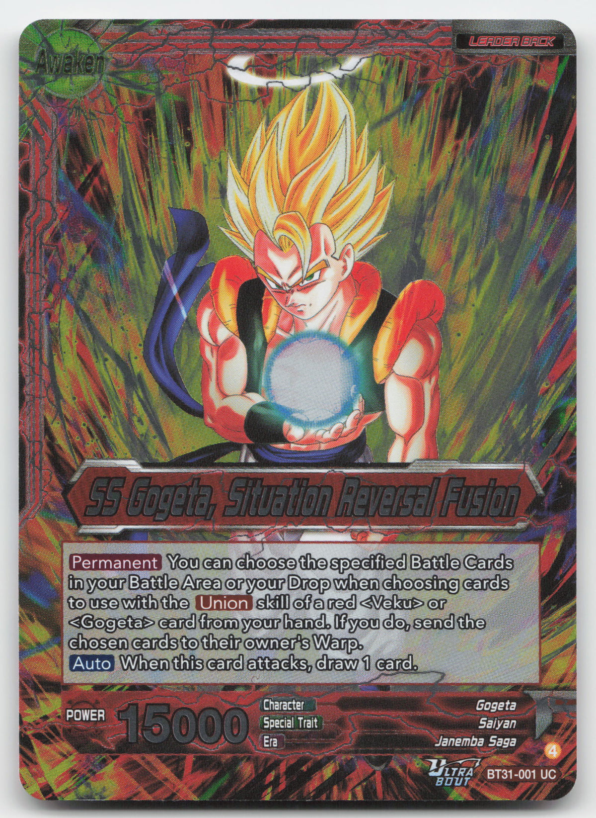 Son Goku & Vegeta // SS Gogeta, Situation Reversal Fusion