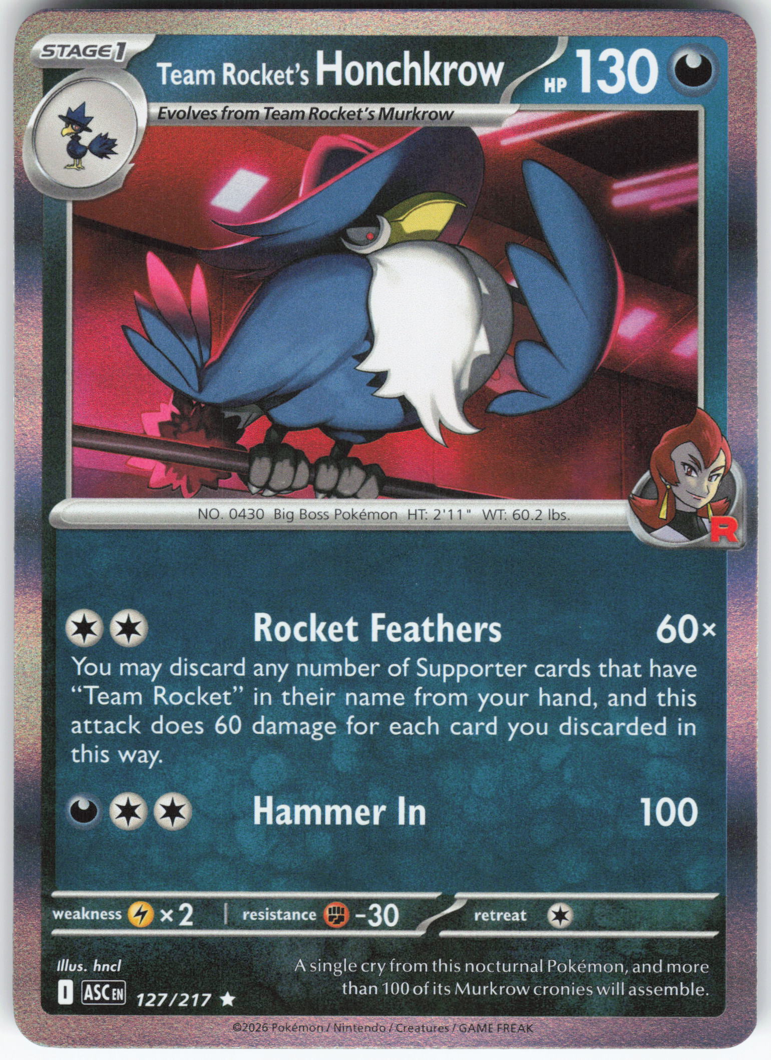 Team Rocket's Honchkrow