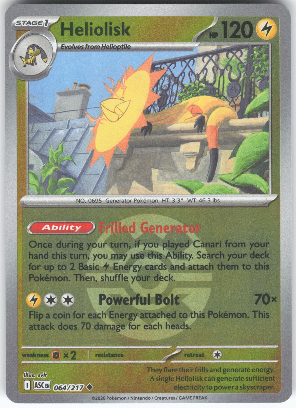Heliolisk - 064/217 (Quick Ball)
