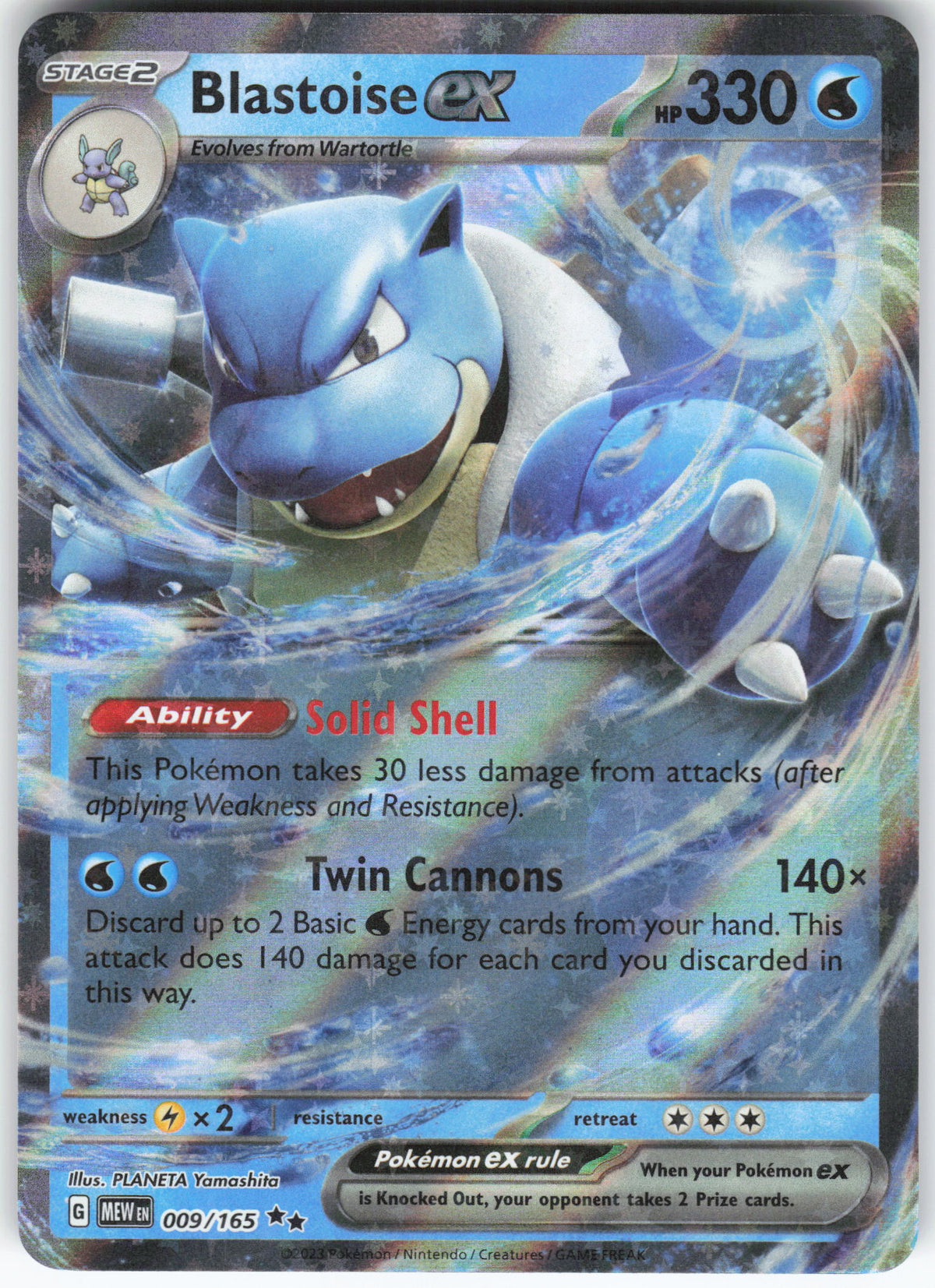 Blastoise ex - 009/165