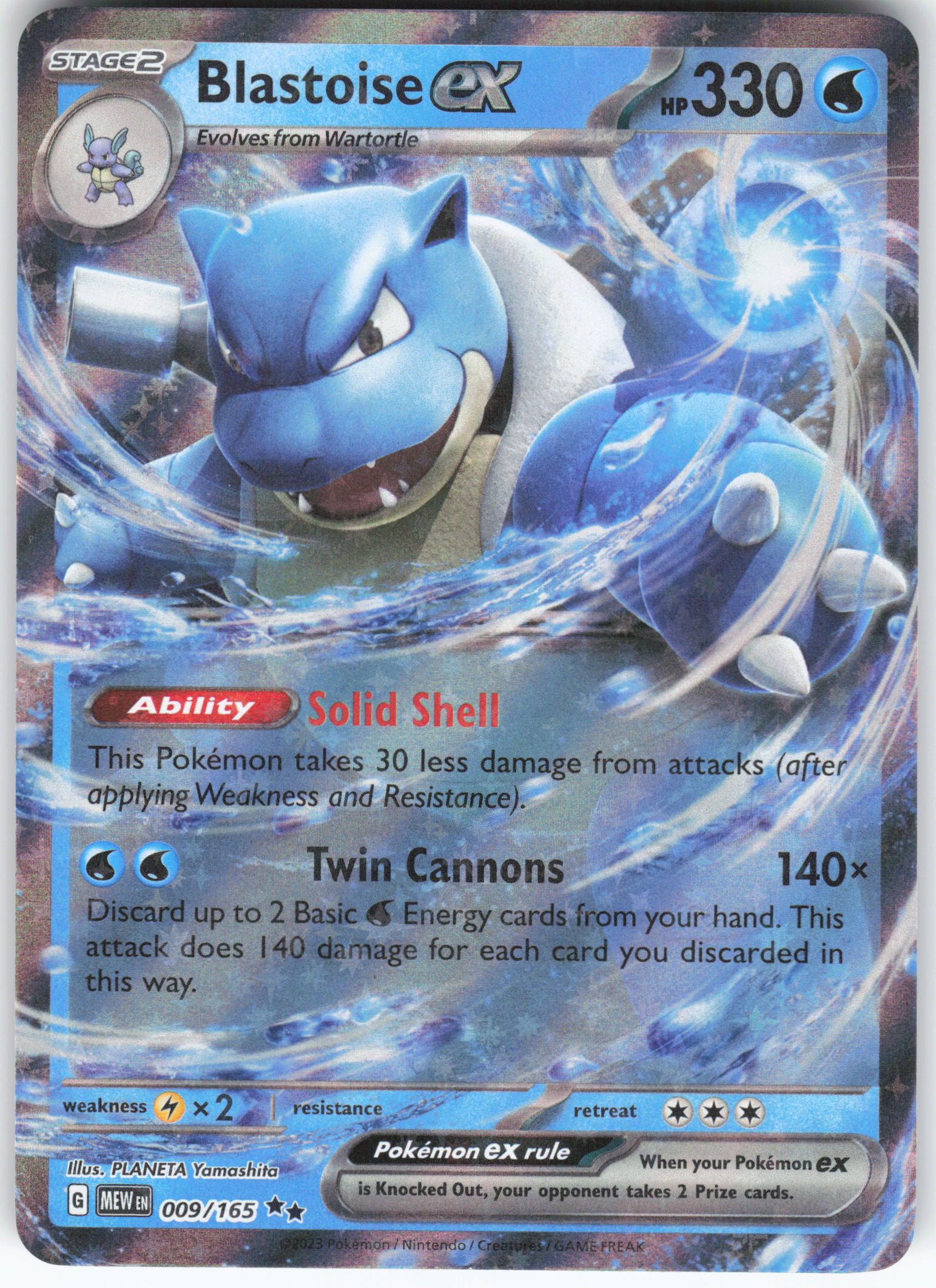 Blastoise ex - 009/165