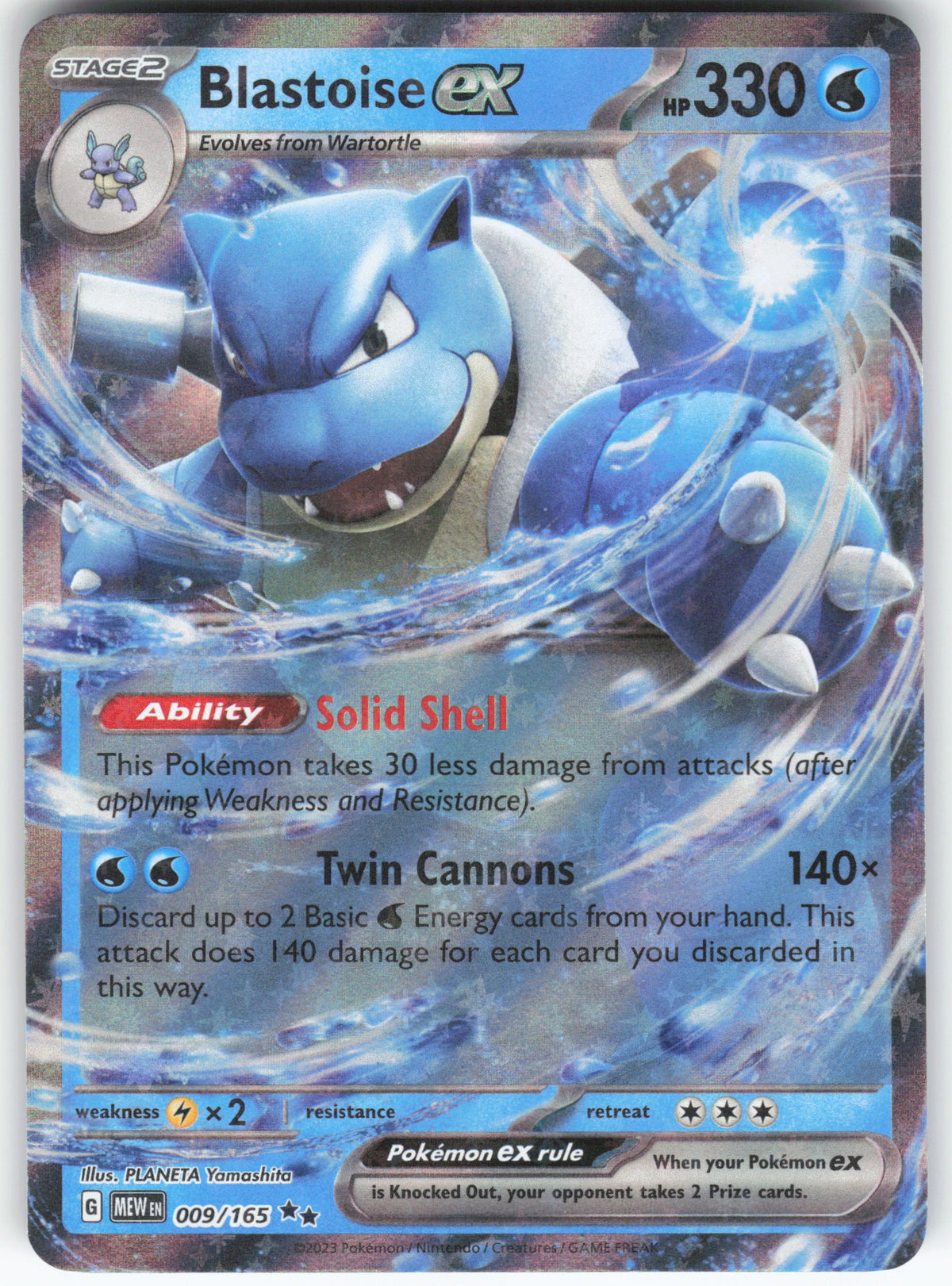 Blastoise ex - 009/165