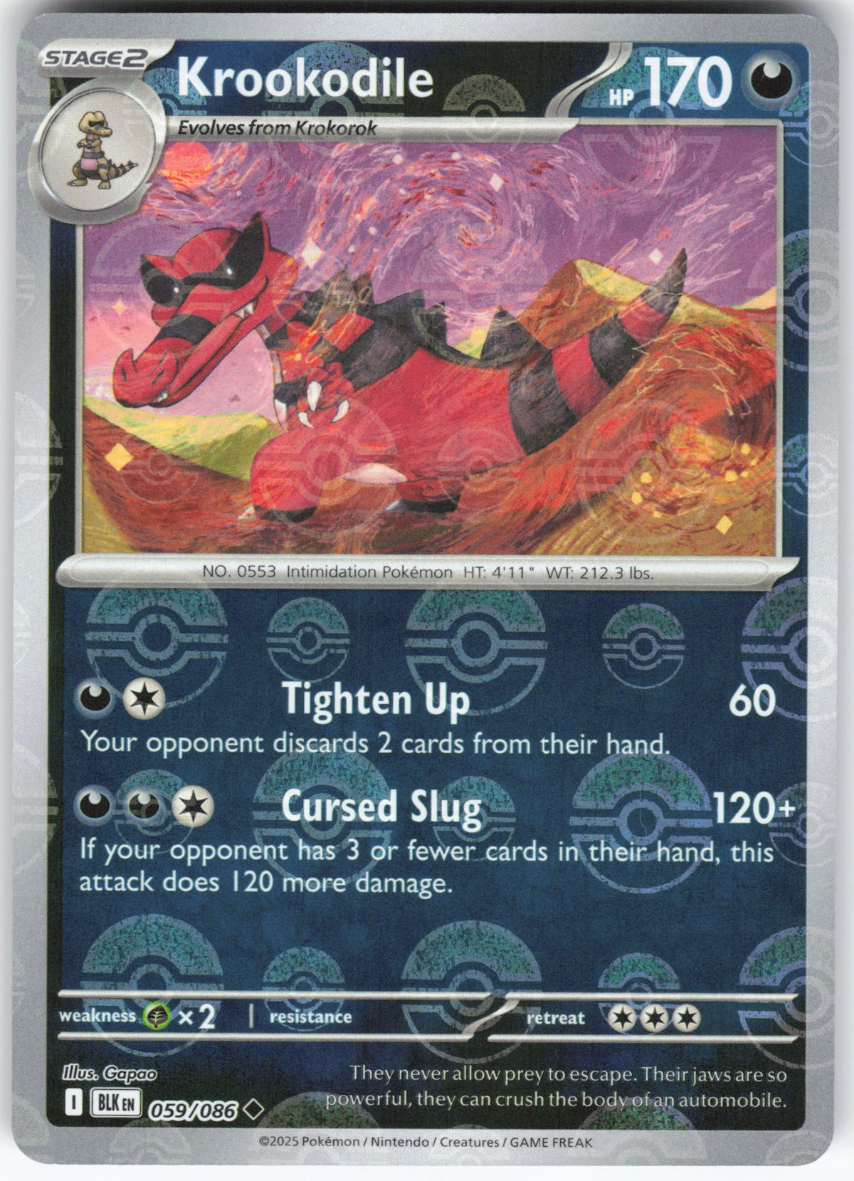 Krookodile (Poke Ball Pattern)