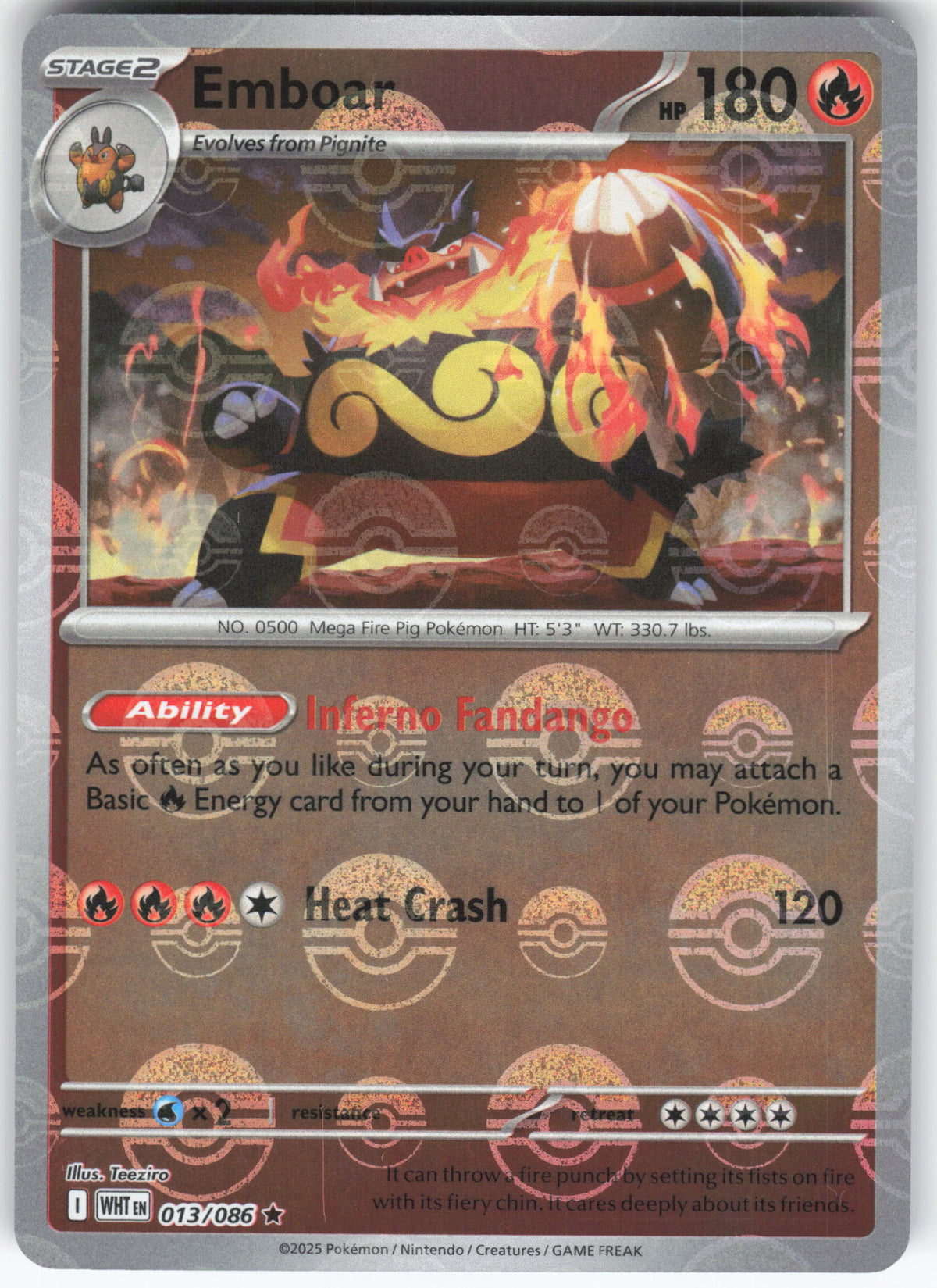 Emboar (Poke Ball Pattern)
