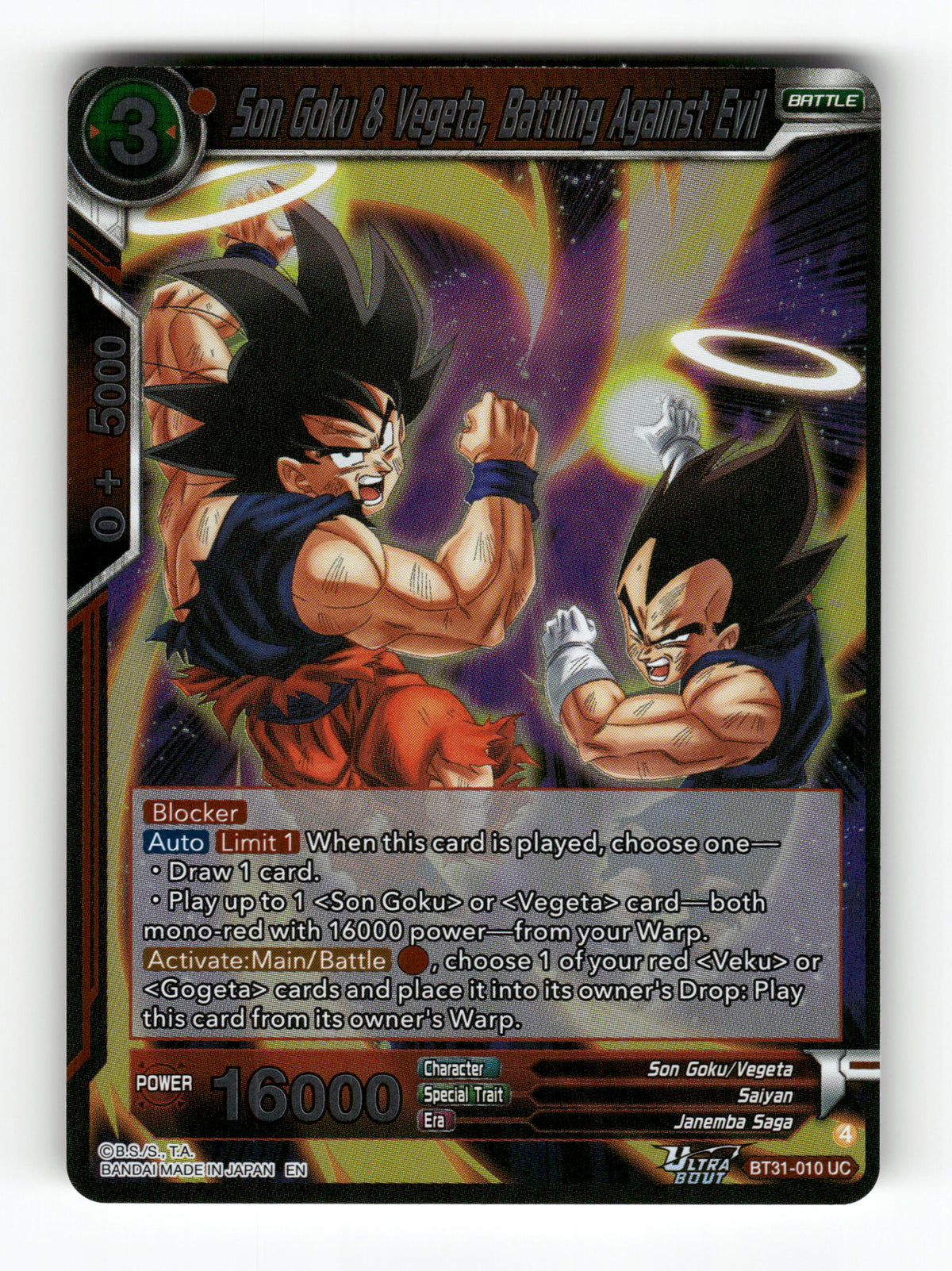 Son Goku & Vegeta, Battling Against Evil
