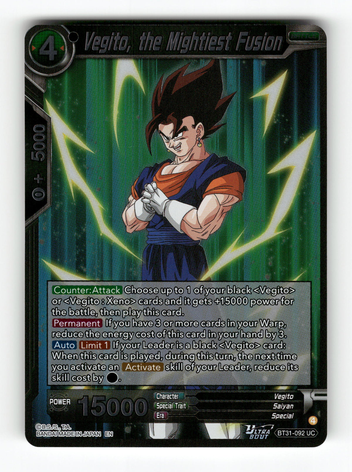Vegito, the Mightiest Fusion