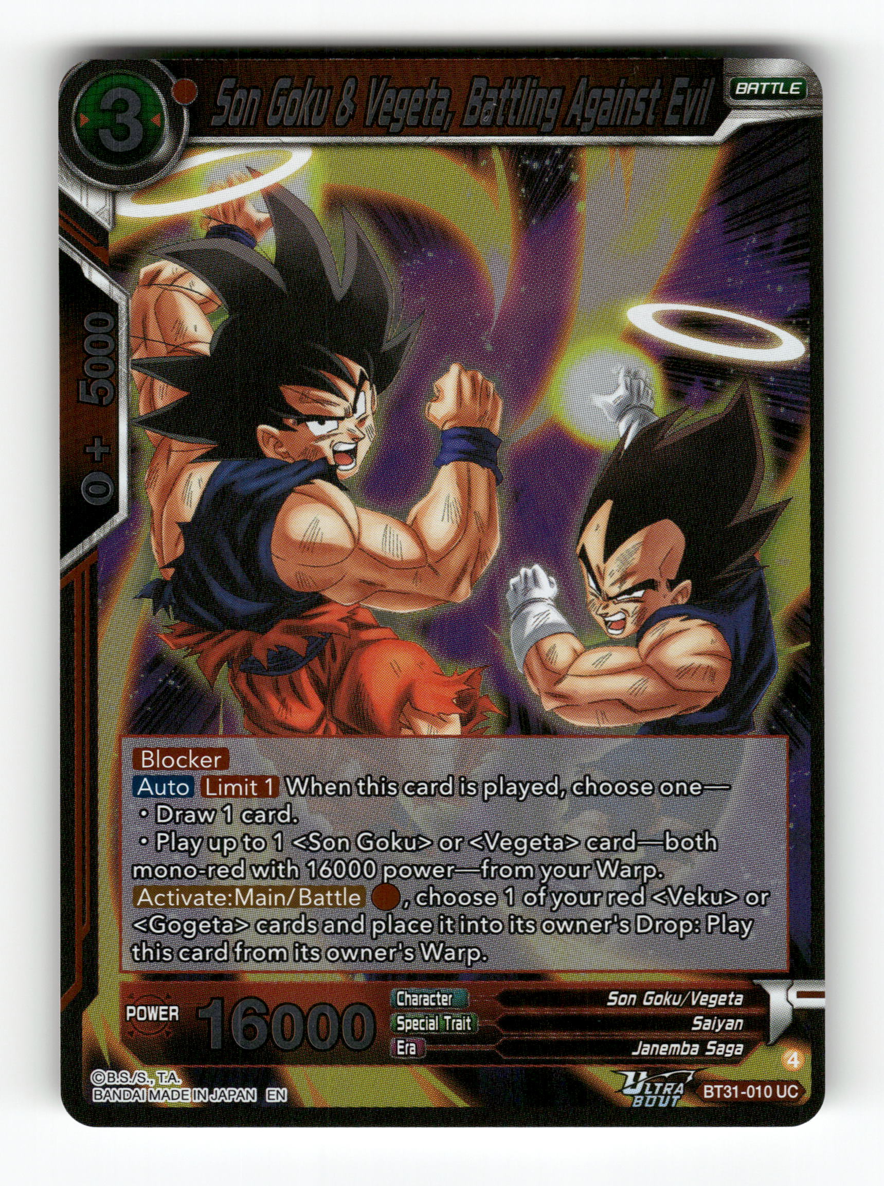 Son Goku & Vegeta, Battling Against Evil