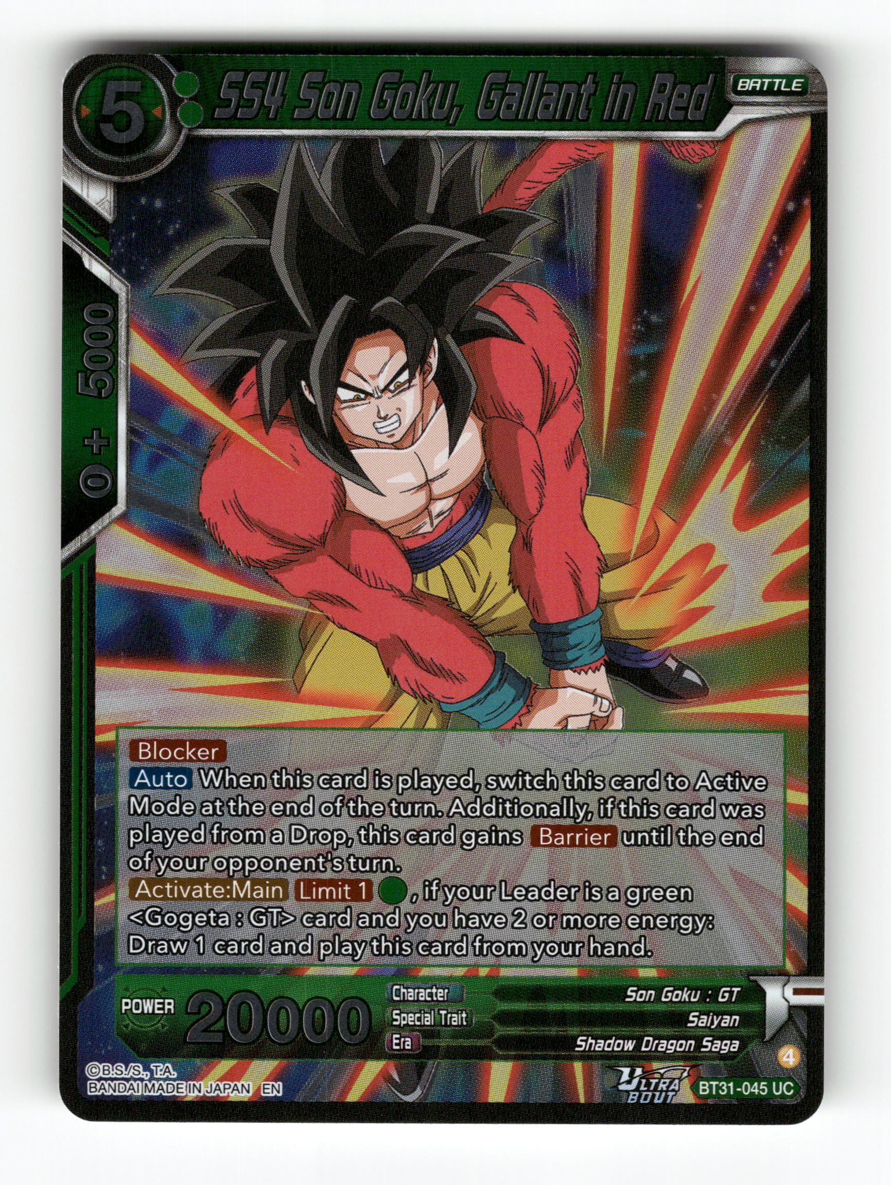 SS4 Son Goku, Gallant in Red