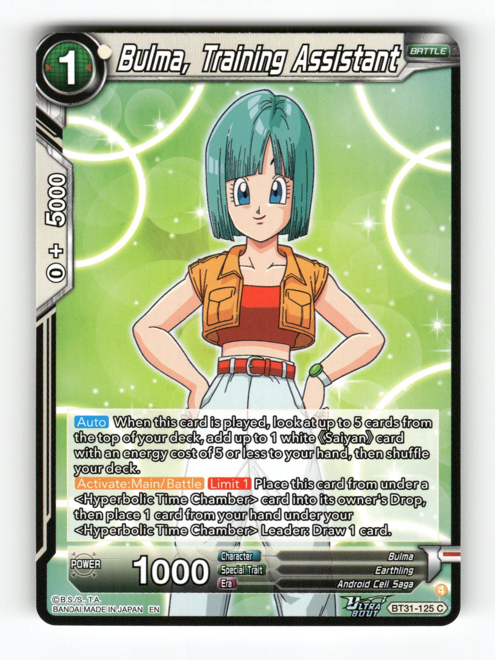 Bulma, Training Assistant