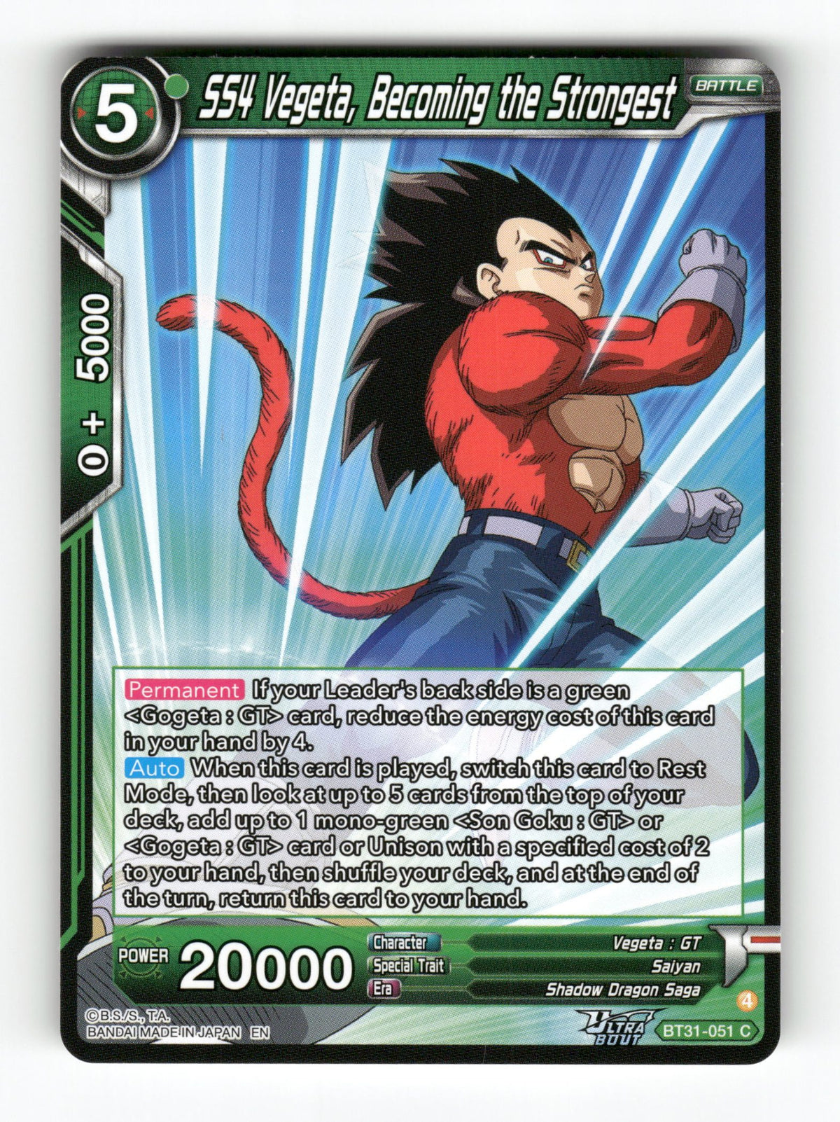 SS4 Vegeta, Becoming the Strongest