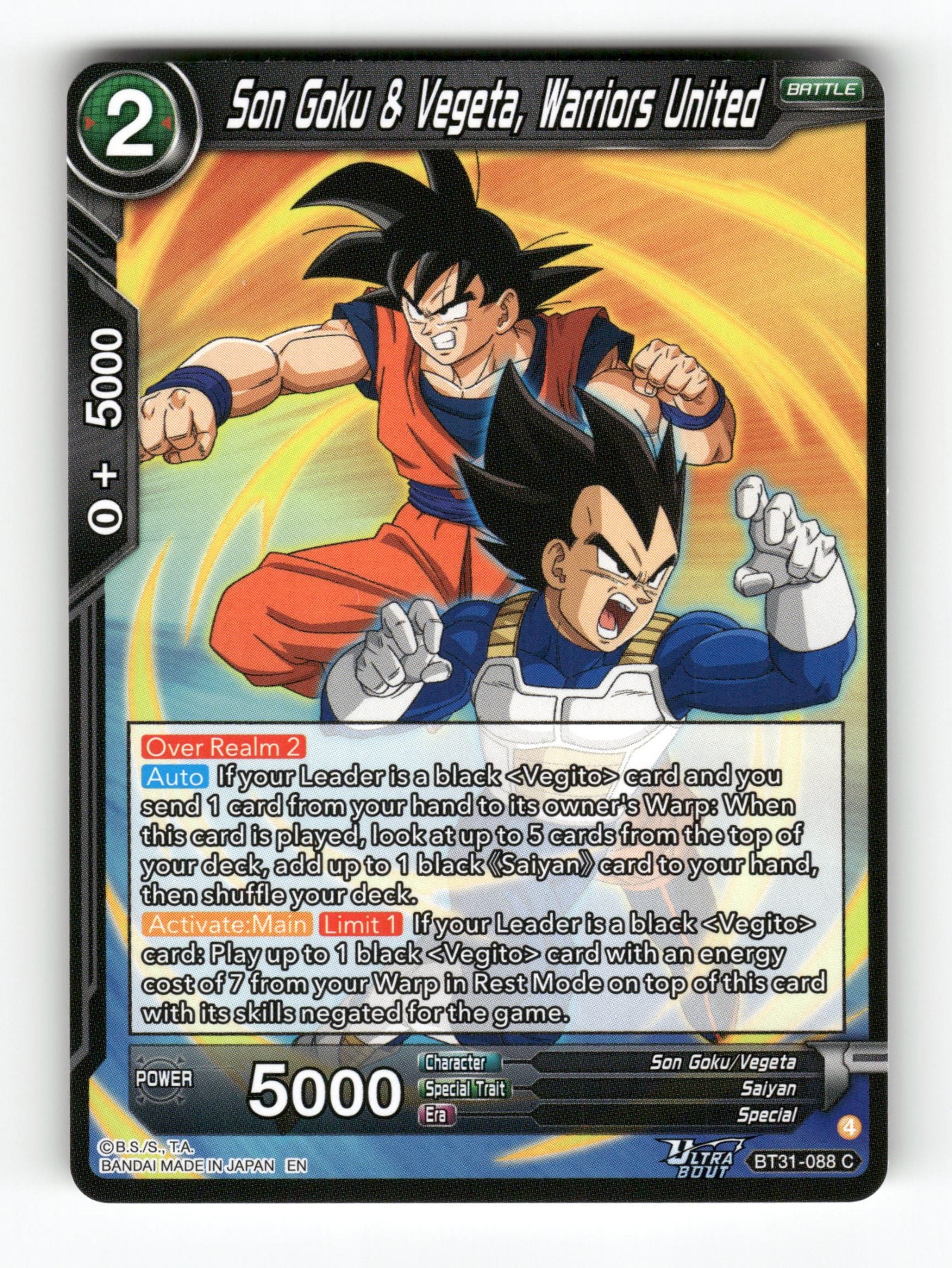 Son Goku & Vegeta, Warriors United