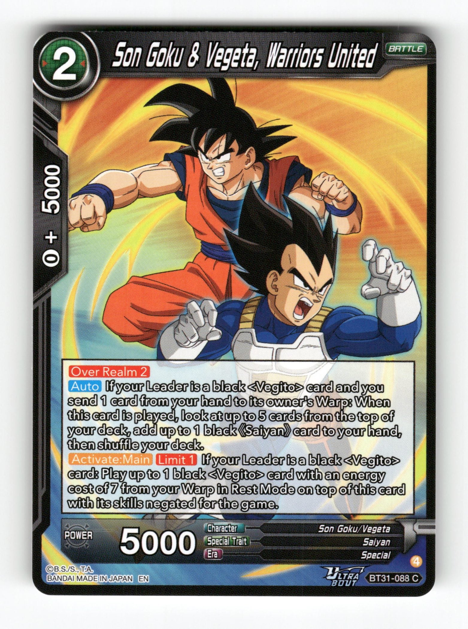 Son Goku & Vegeta, Warriors United