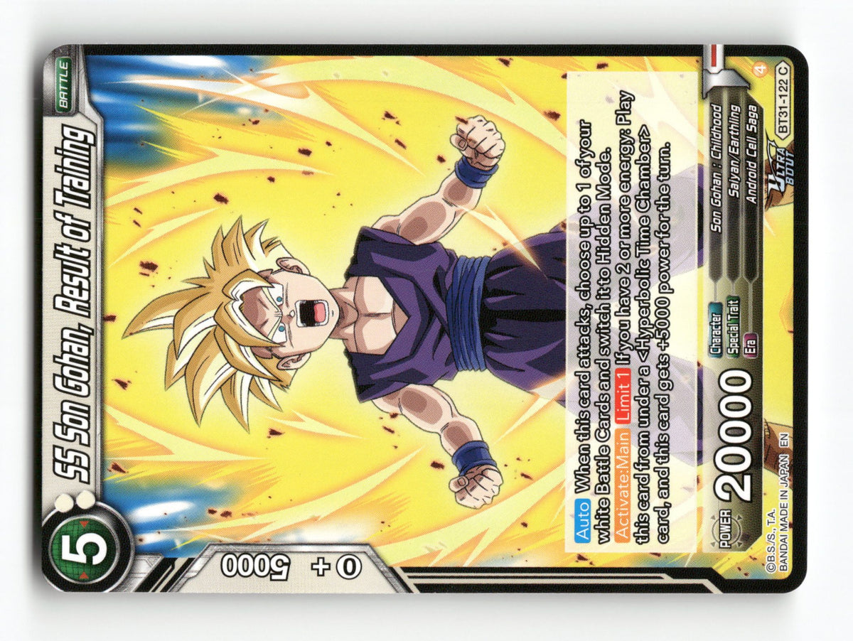 SS Son Gohan, Result of Training