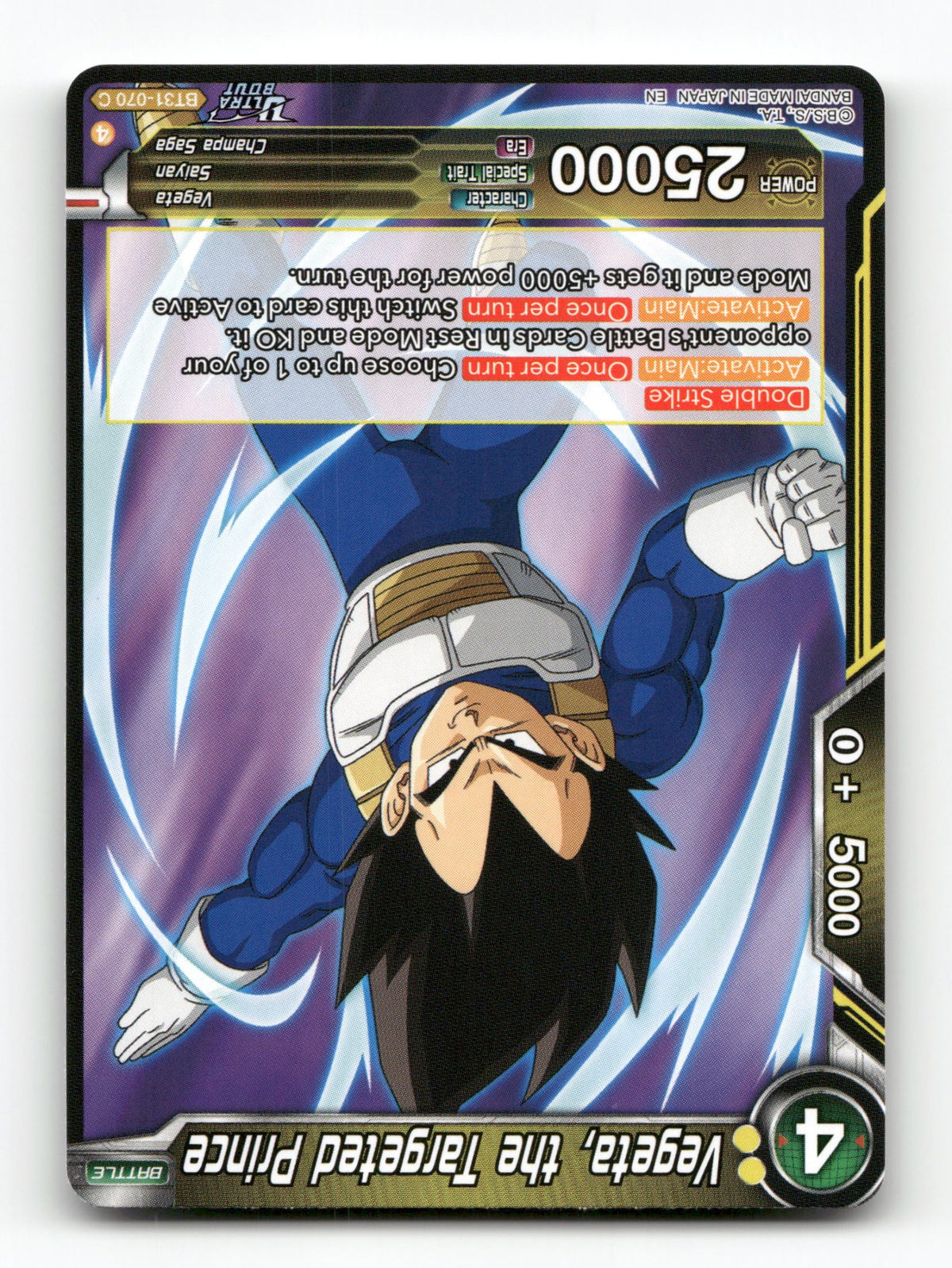 Vegeta, the Targeted Prince