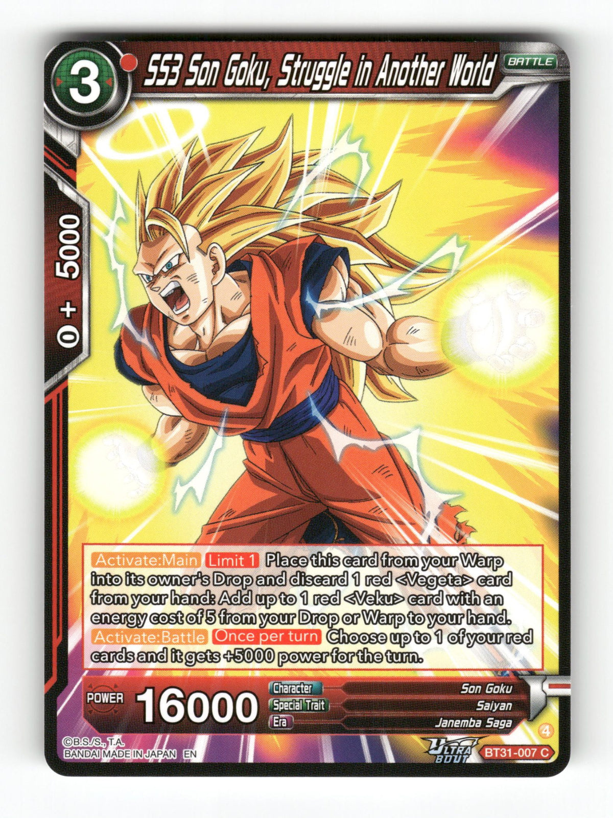 SS3 Son Goku, Struggle in Another World