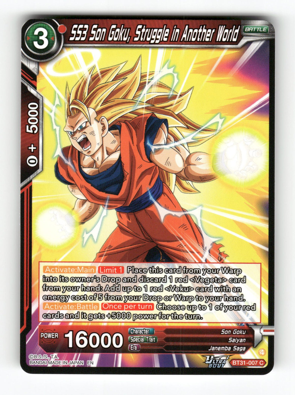 SS3 Son Goku, Struggle in Another World