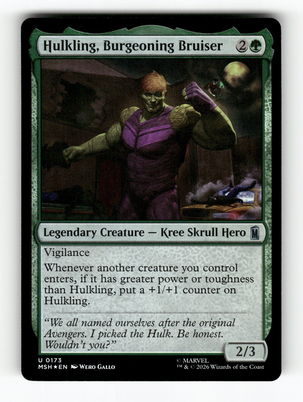 Hulkling, Burgeoning Bruiser
