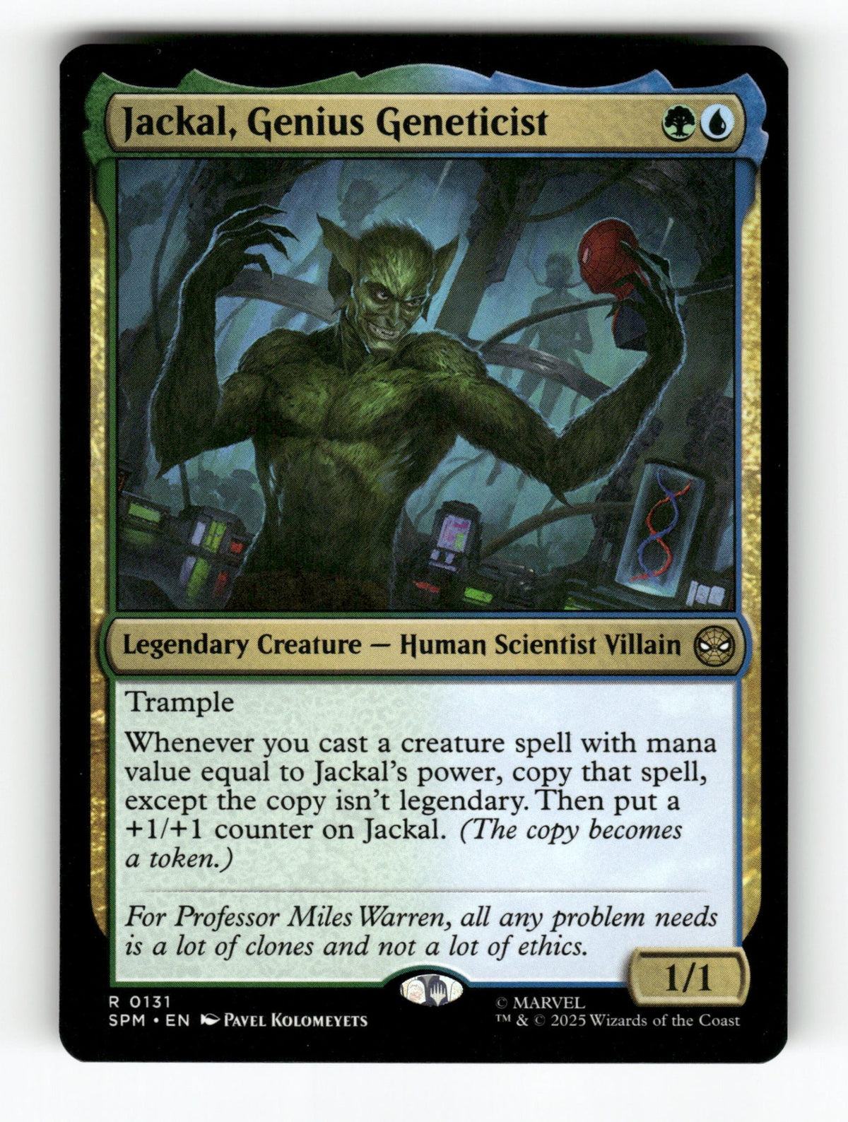 Jackal, Genius Geneticist