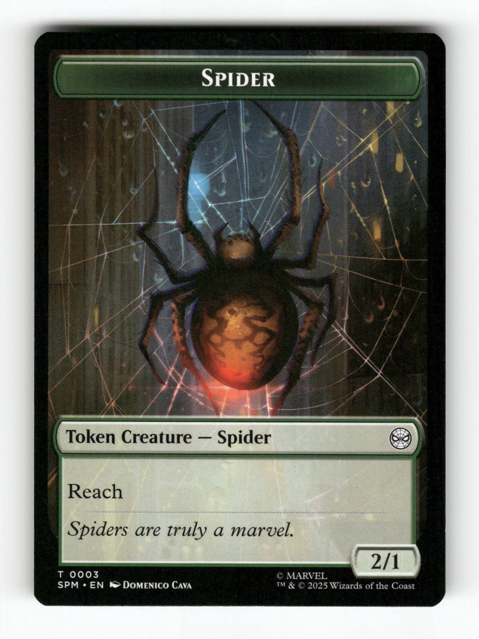 Spider // Illusion Villain Double-Sided Token
