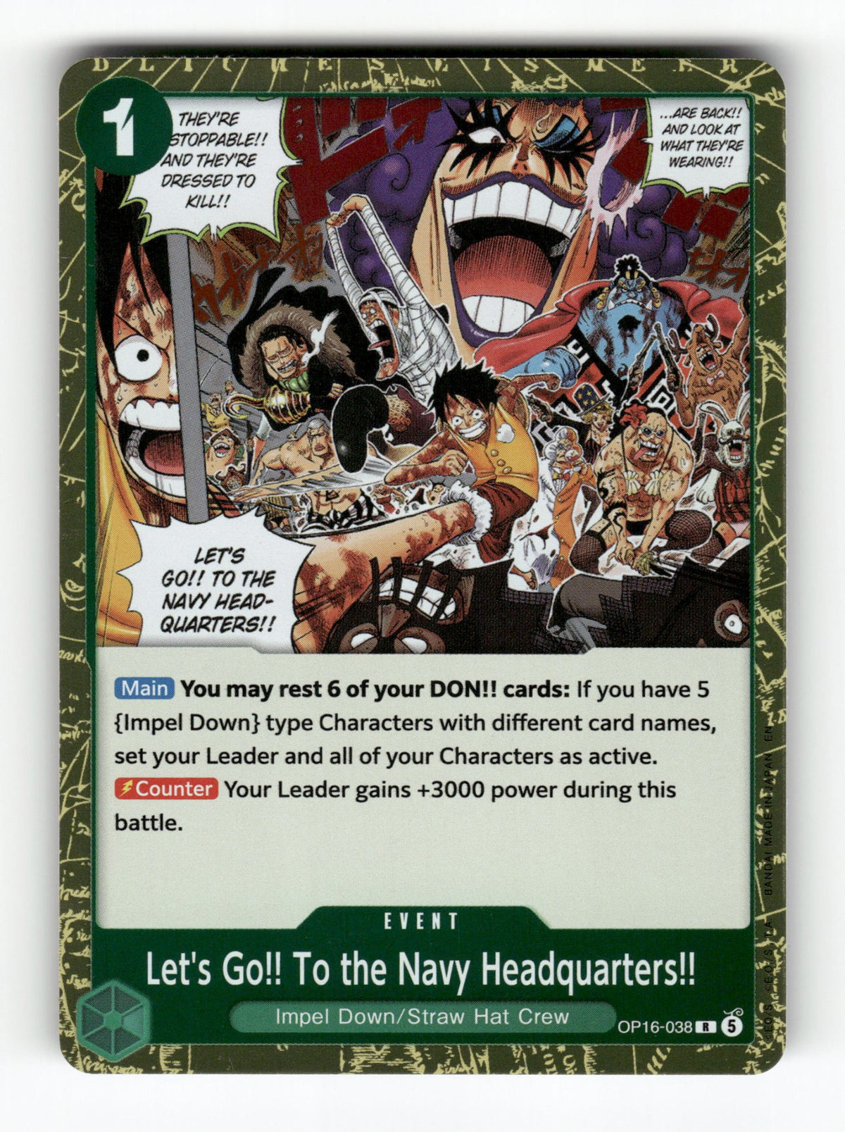 Let's Go!! To the Navy Headquarters..