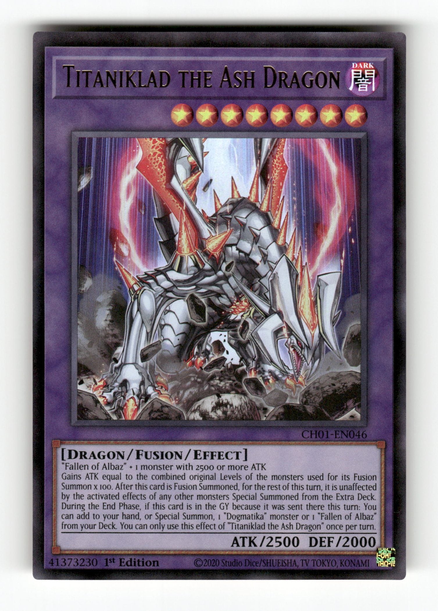 Titaniklad the Ash Dragon