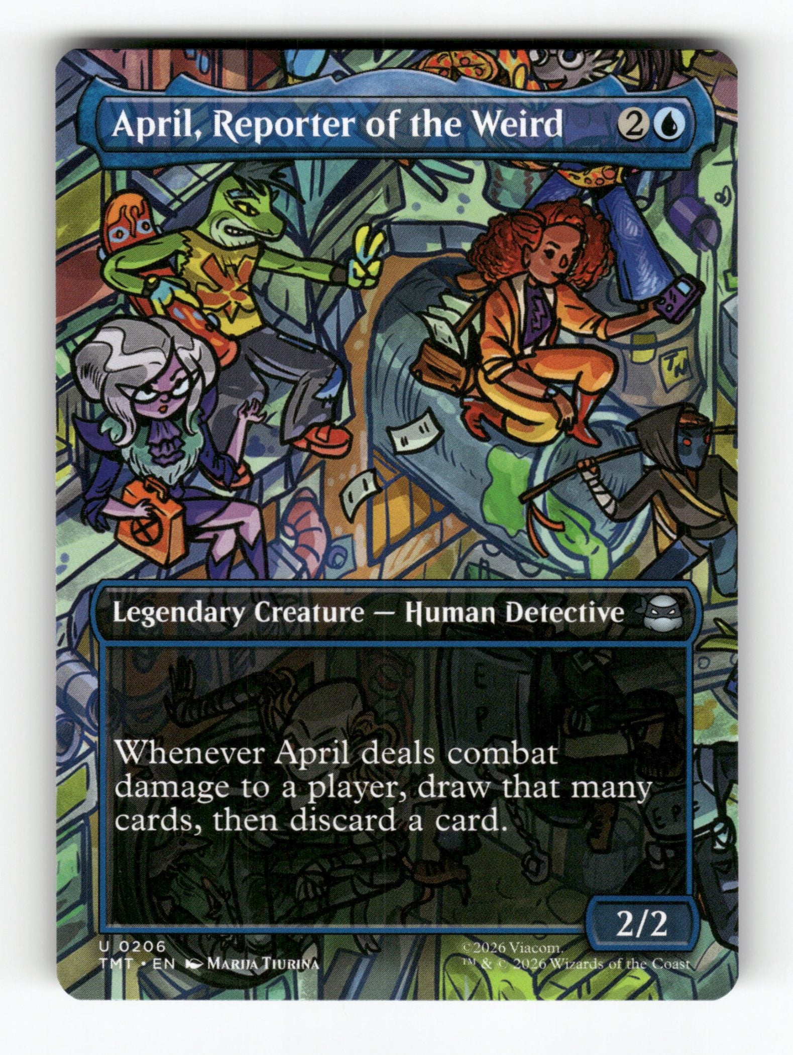 April, Reporter of the Weird (Borderless)