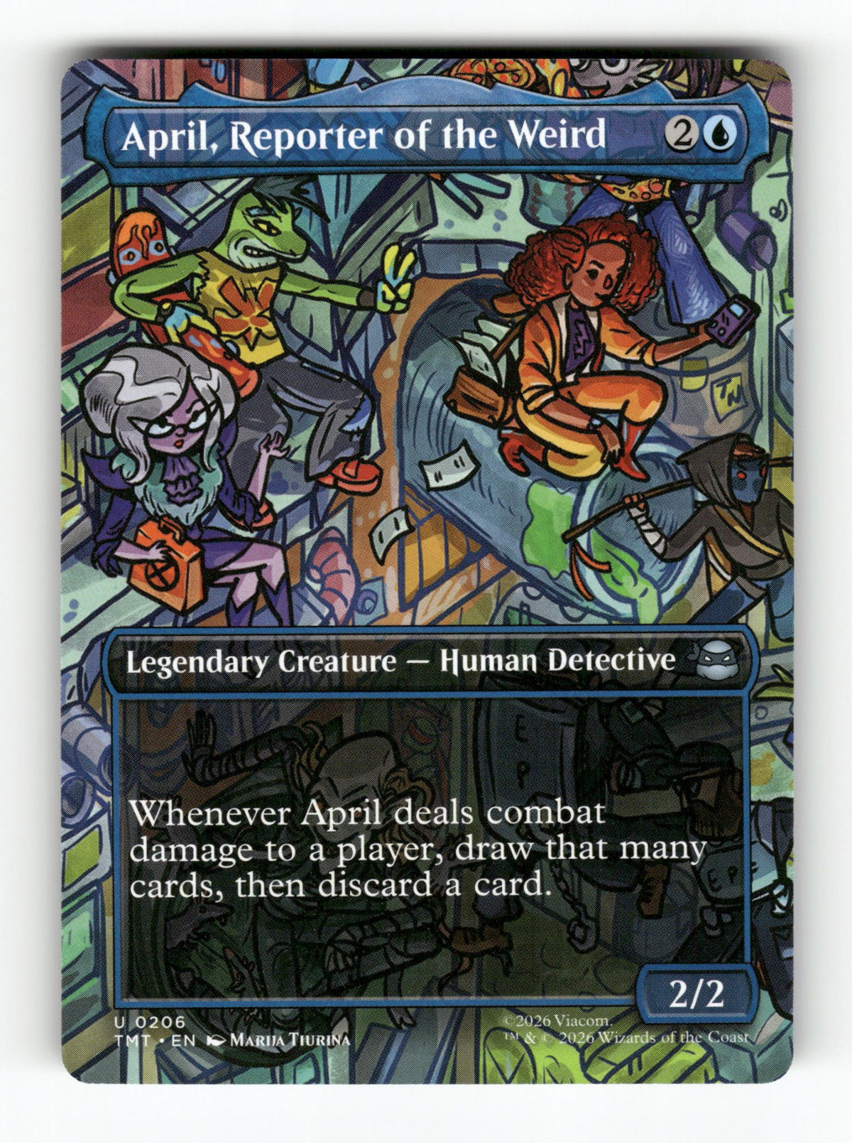 April, Reporter of the Weird (Borderless)