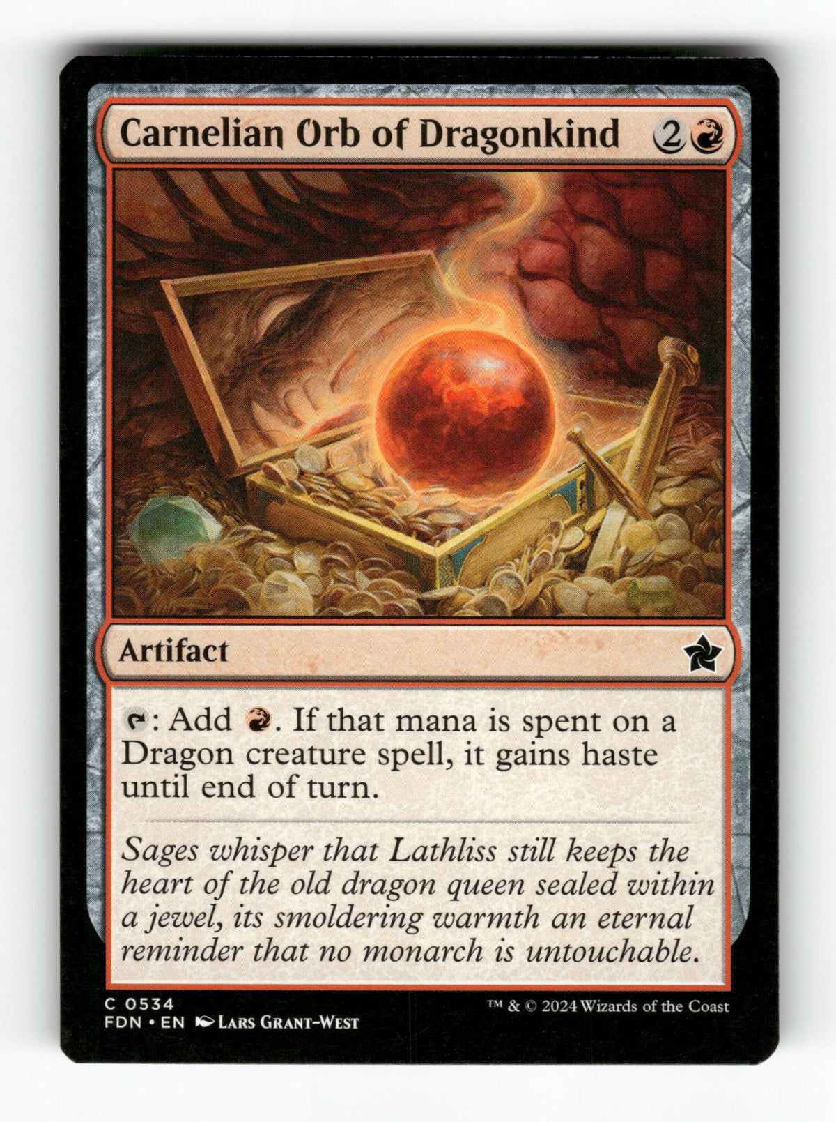 Carnelian Orb of Dragonkind (0534)