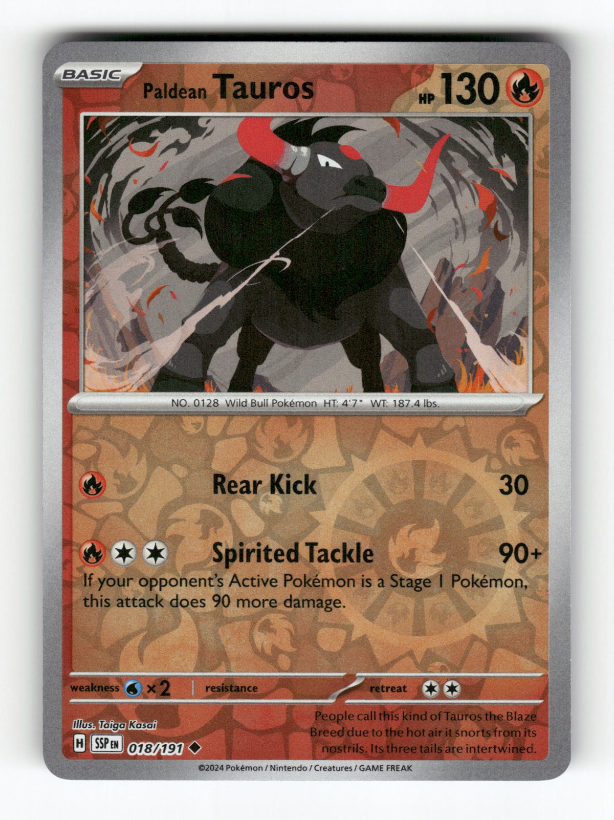 Paldean Tauros - 018/191