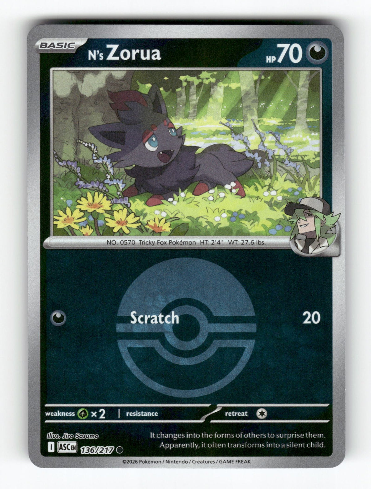 N's Zorua (Poke Ball)