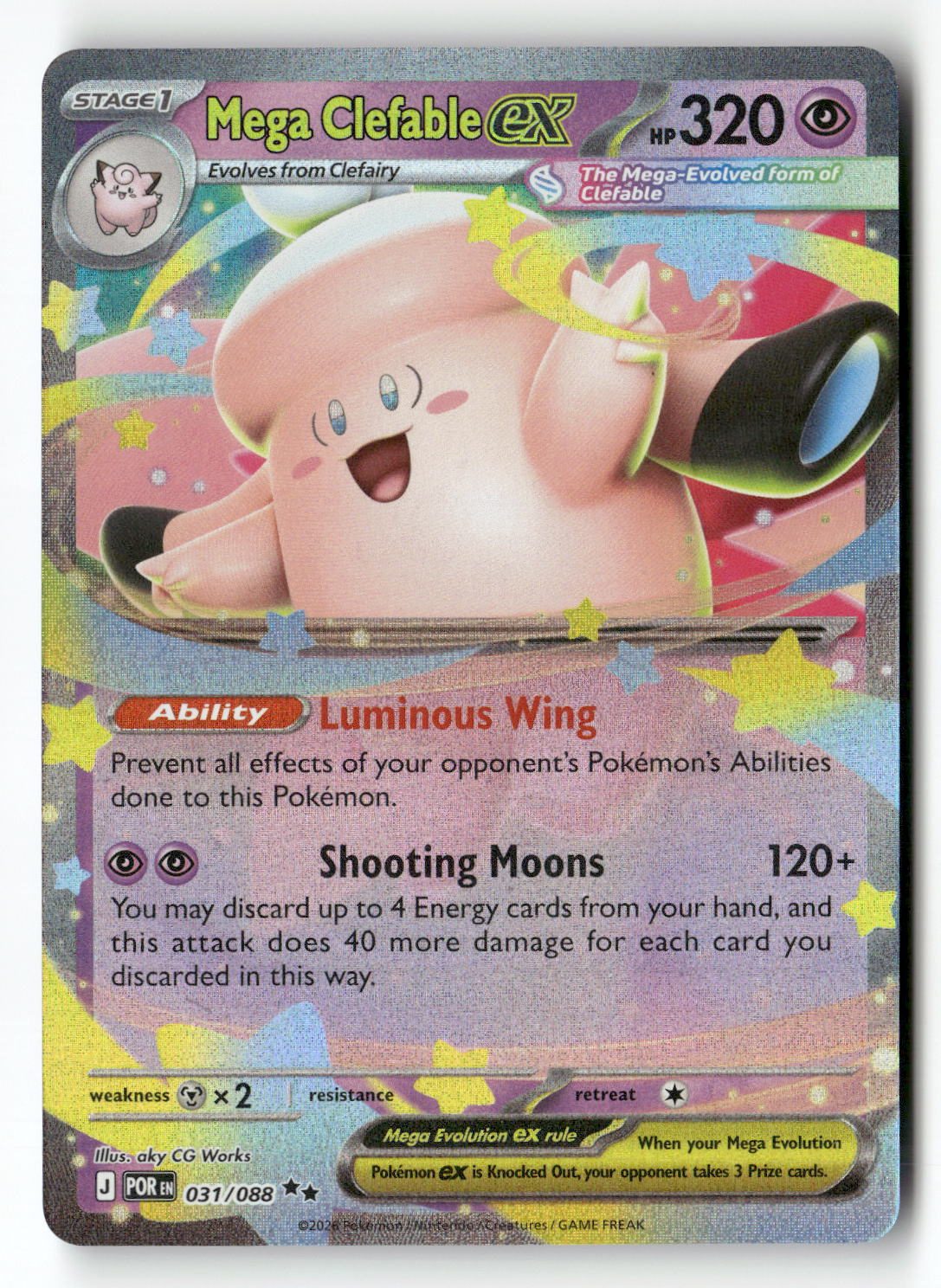 Mega Clefable ex - 031/088