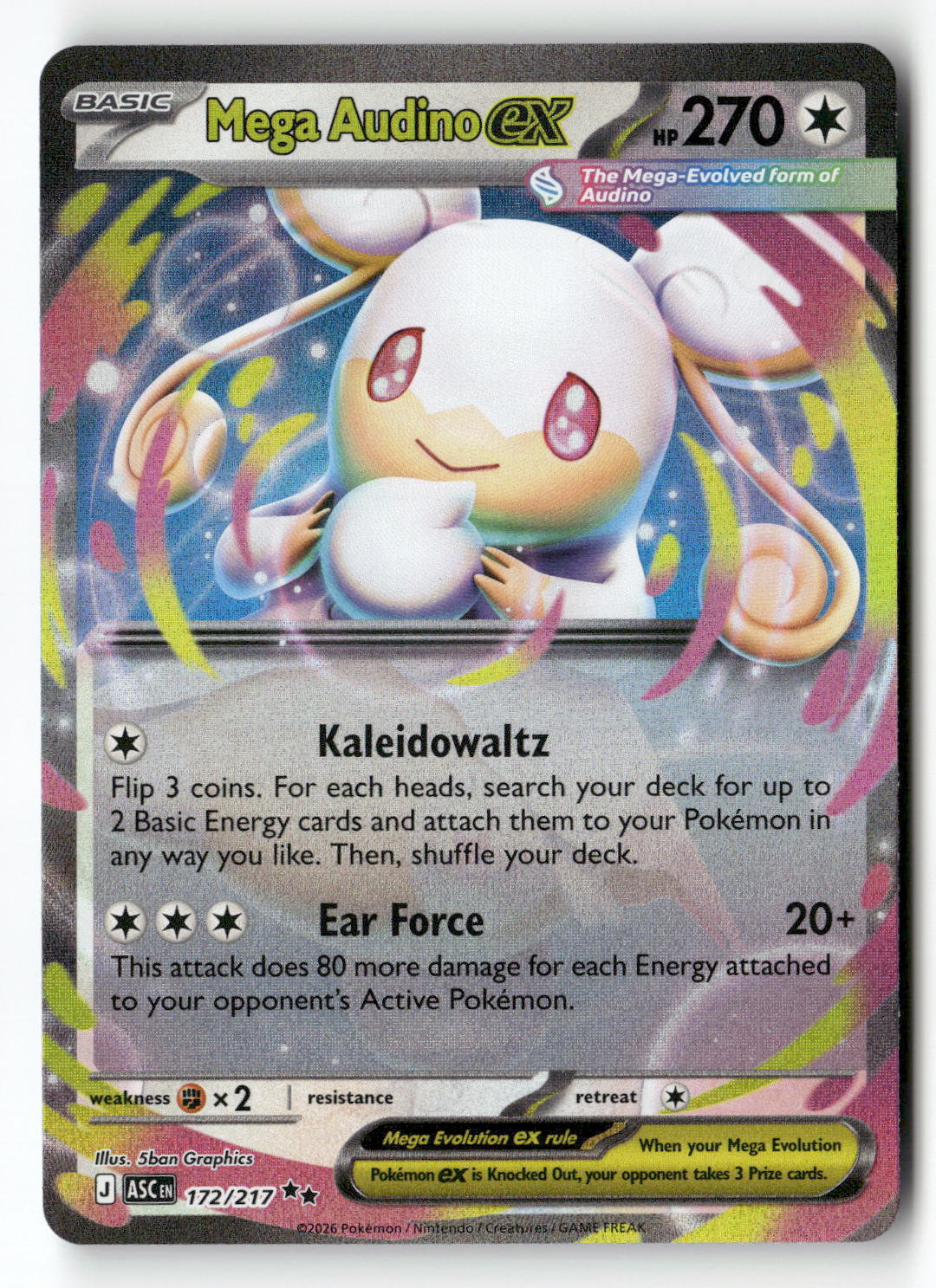 Mega Audino ex - 172/217