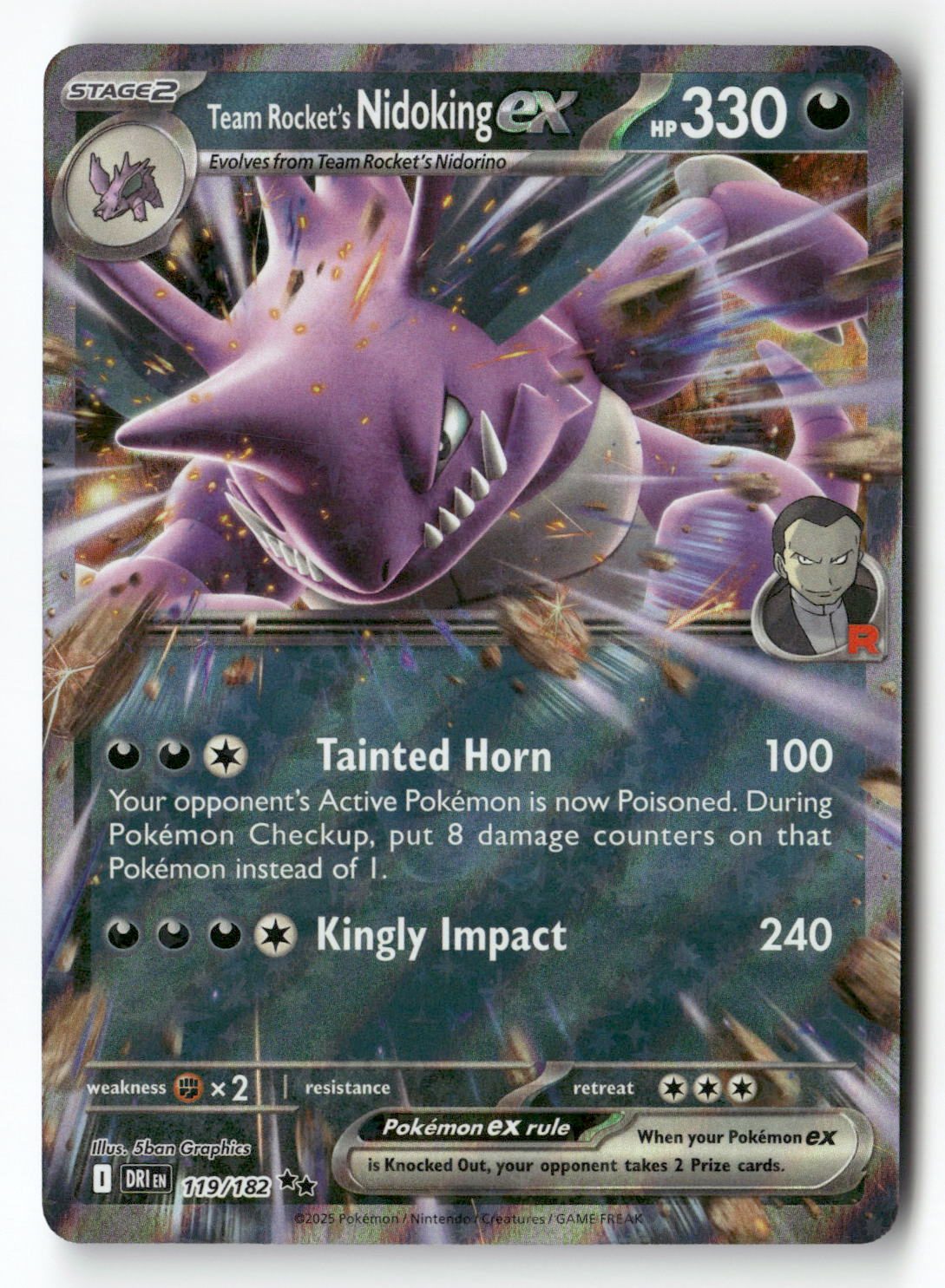 Team Rocket's Nidoking ex - 119/182