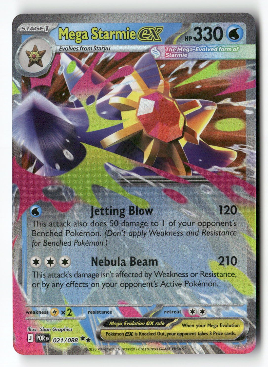 Mega Starmie ex - 021/088