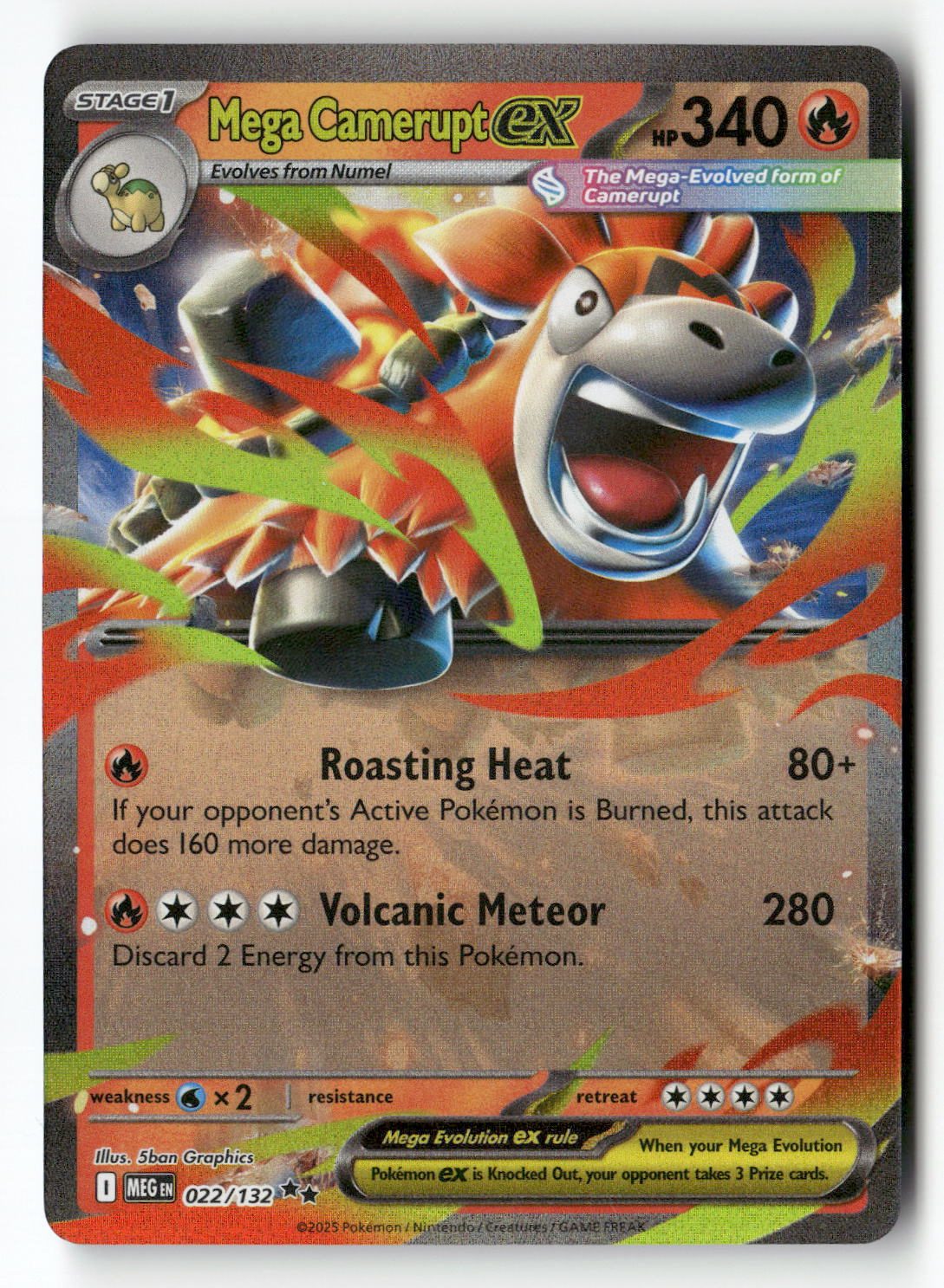 Mega Camerupt ex - 022/132