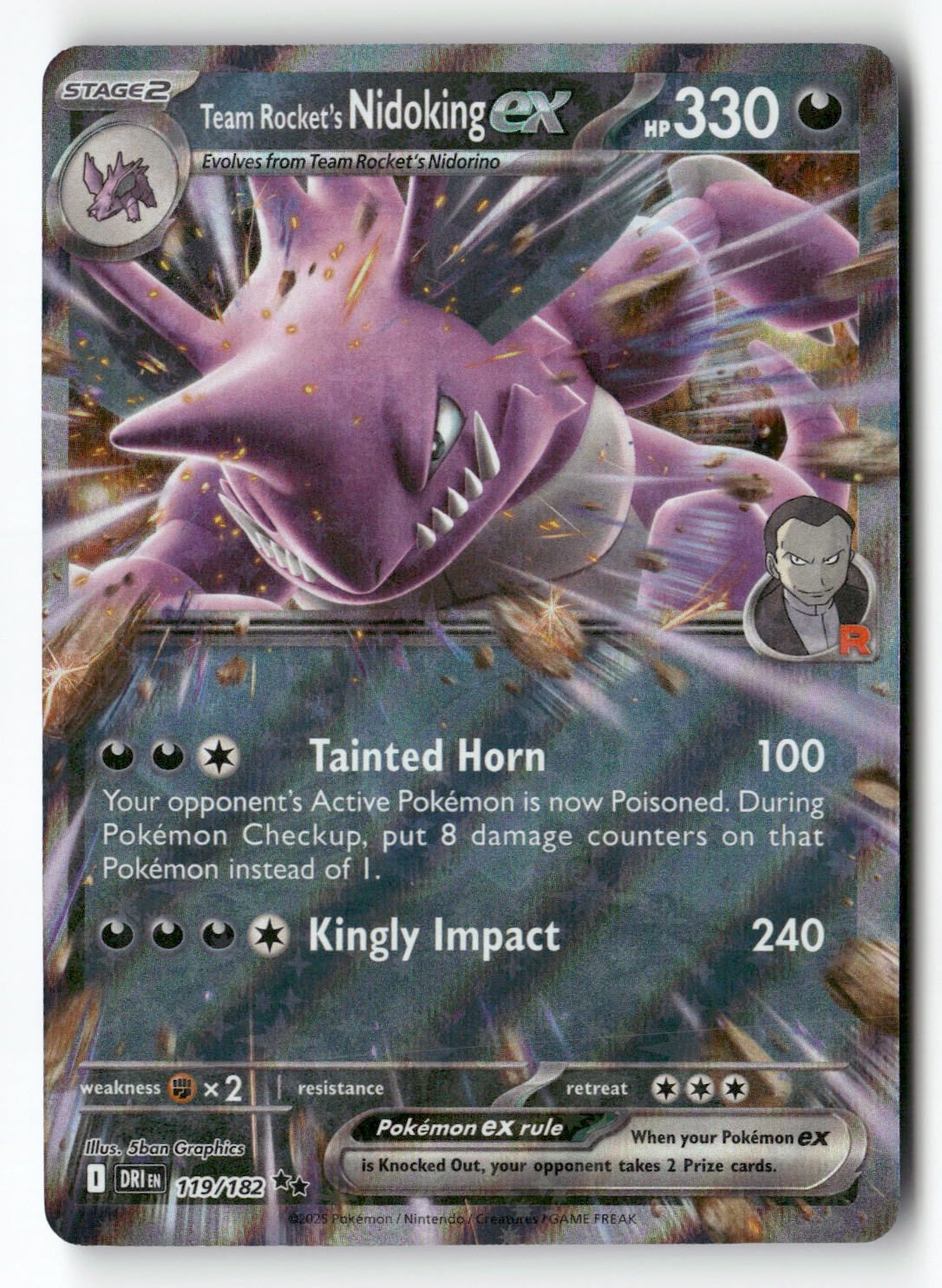 Team Rocket's Nidoking ex - 119/182