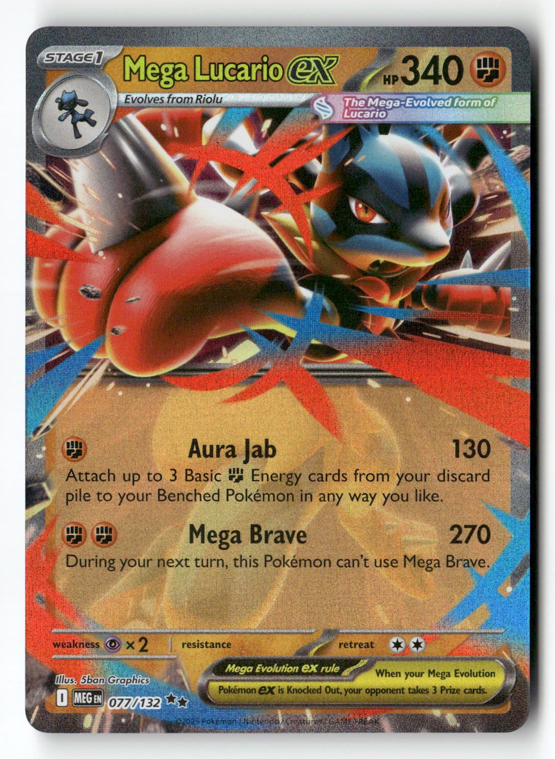 Mega Lucario ex - 077/132