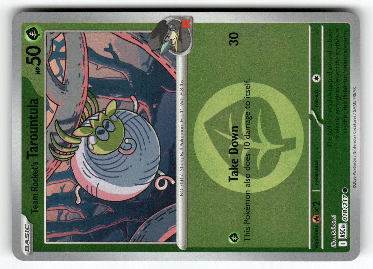 Team Rocket's Tarountula (Energy Symbol Pattern)